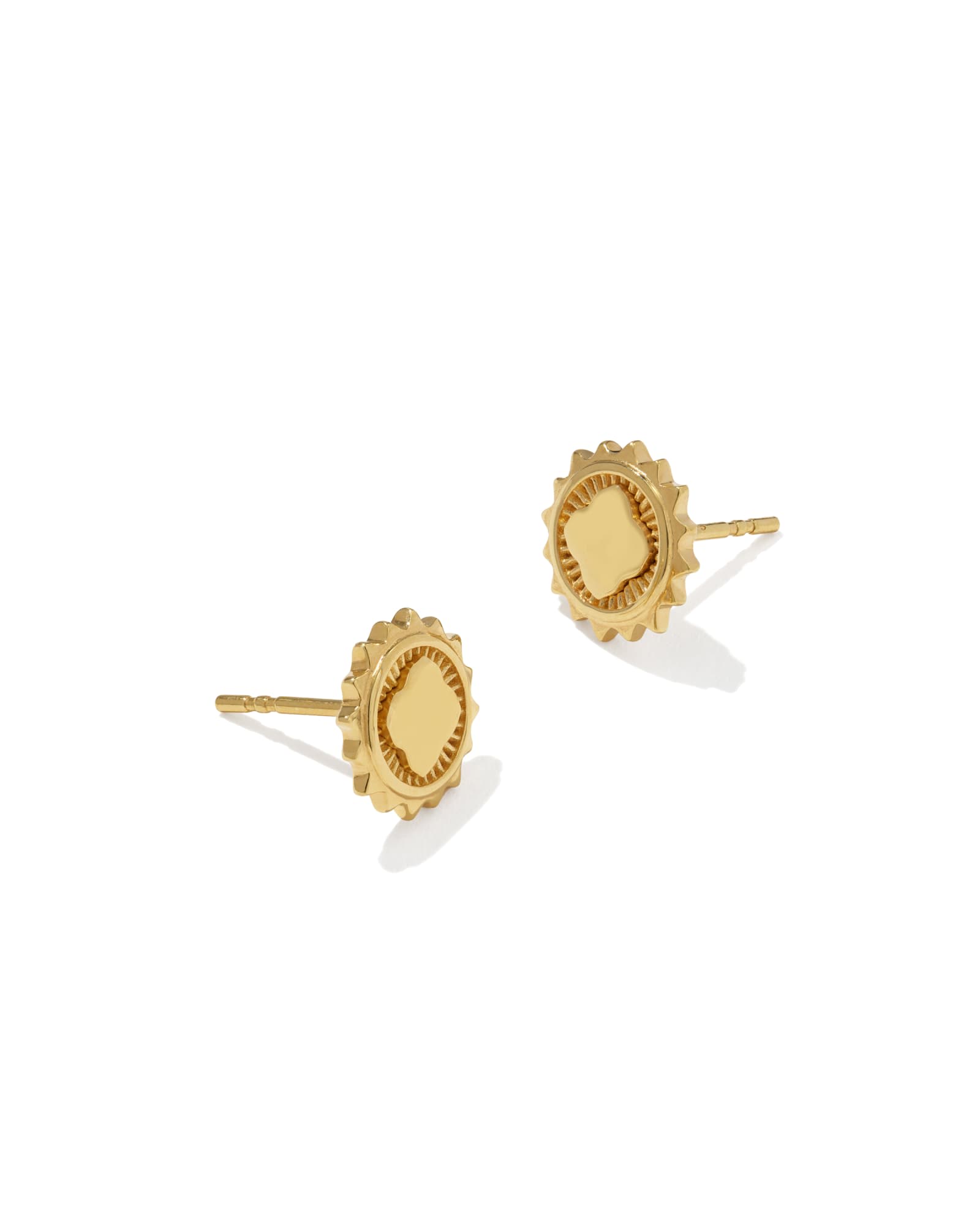 Kendra Scott Dira Sun 18k Gold Vermeil Stud Earrings | Metal