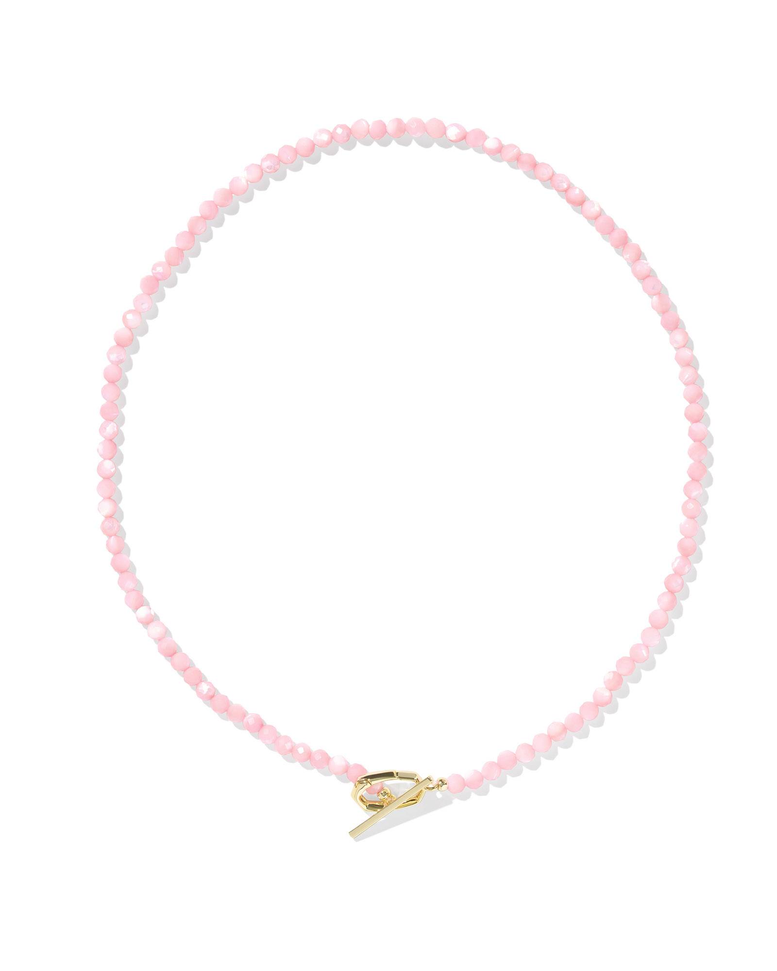 Kendra-Scott-Sylvia-Strand-Necklace-Gold-Pink-Chalcedony-01
