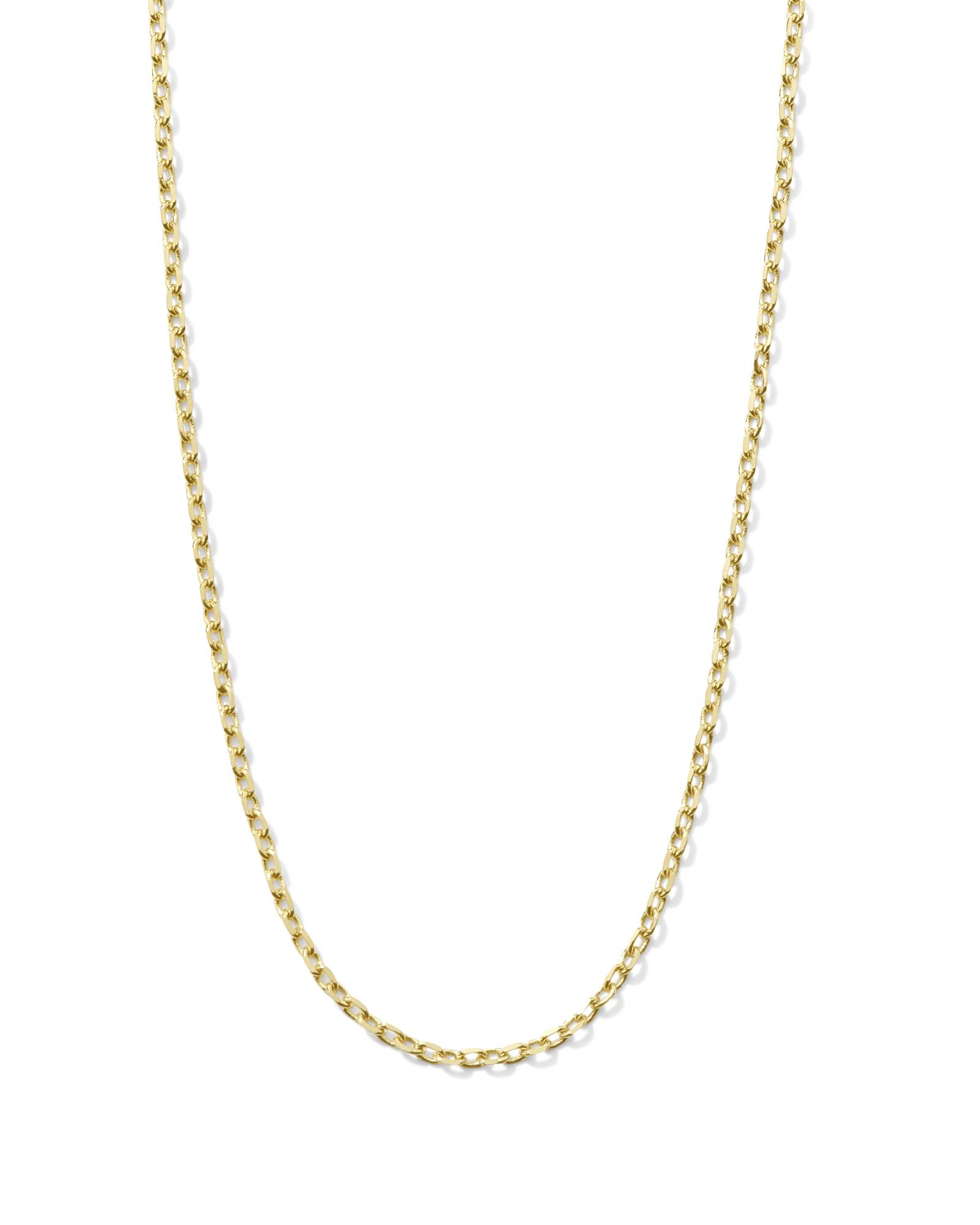 Kendra Scott 20" Thin Chain Necklace in 14k Yellow Gold | Metal