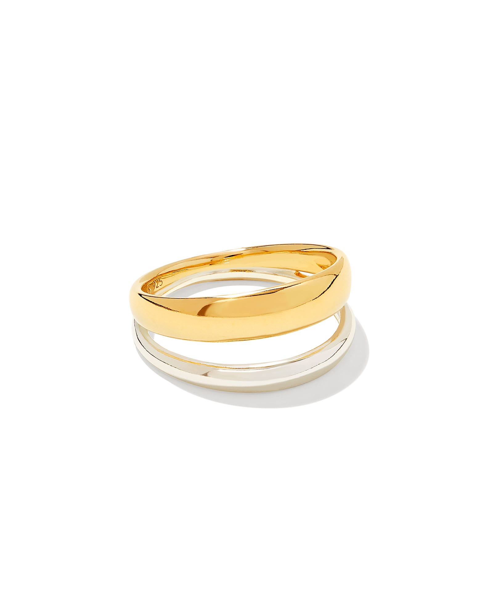 Kendra Scott Meg Double Band Ring in Mixed | Metal | Size 8