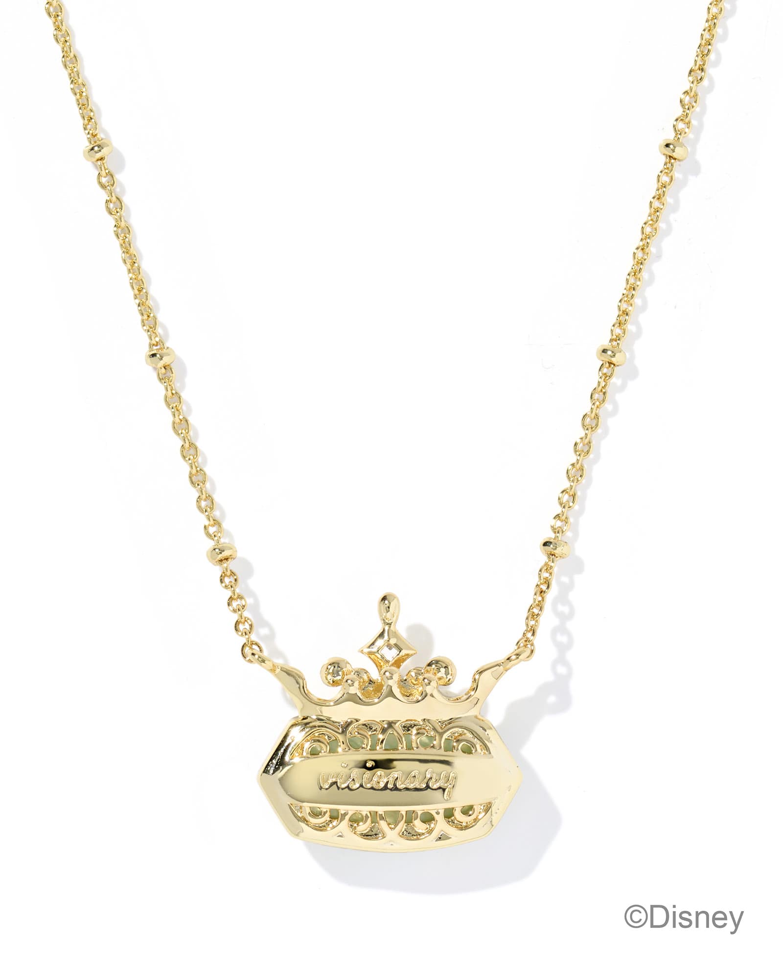 Kendra-Scott-Disney-Elisa-Princess-Short-Pendant-Necklace-Gold-Light-Green-Mother-Of-Pearl-01