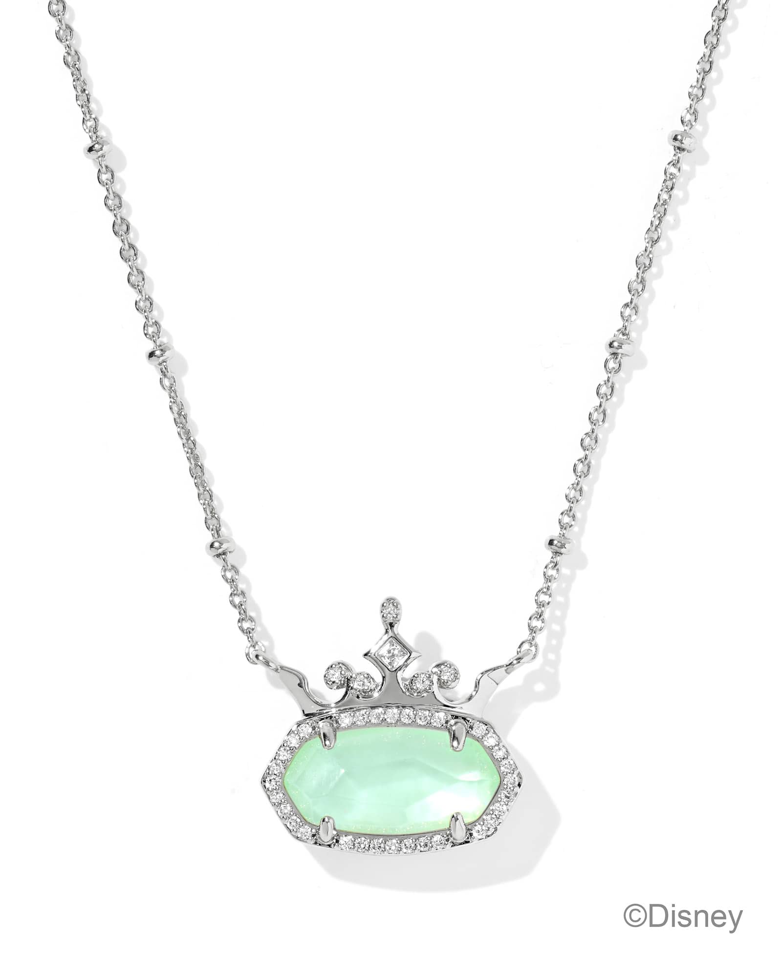 Kendra-Scott-Disney-Elisa-Princess-Short-Pendant-Necklace-rhodium-Light-Green-Mother-Of-Pearl-00