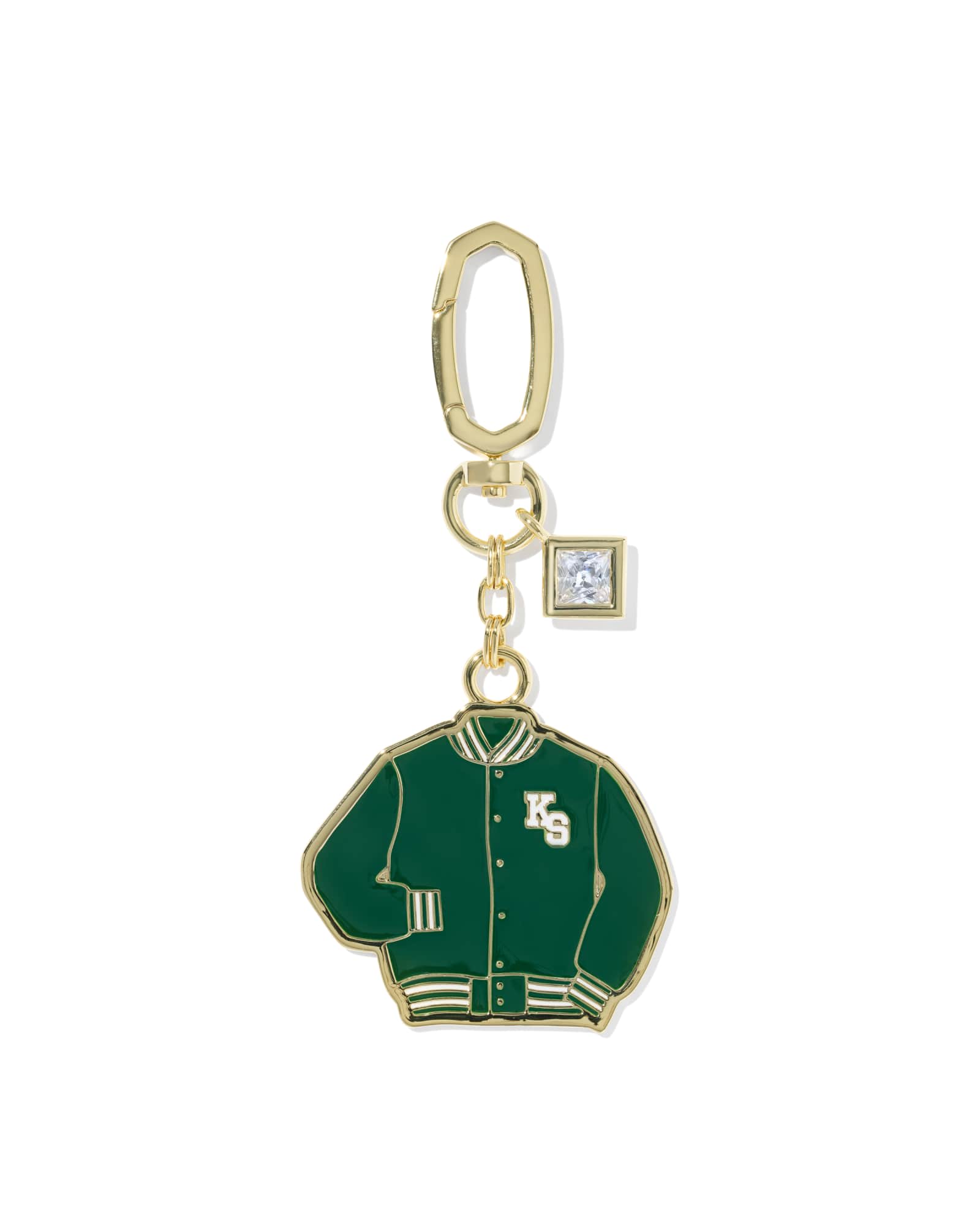 Kendra Scott Varsity Jacket Gold Bag Charm | Enamel
