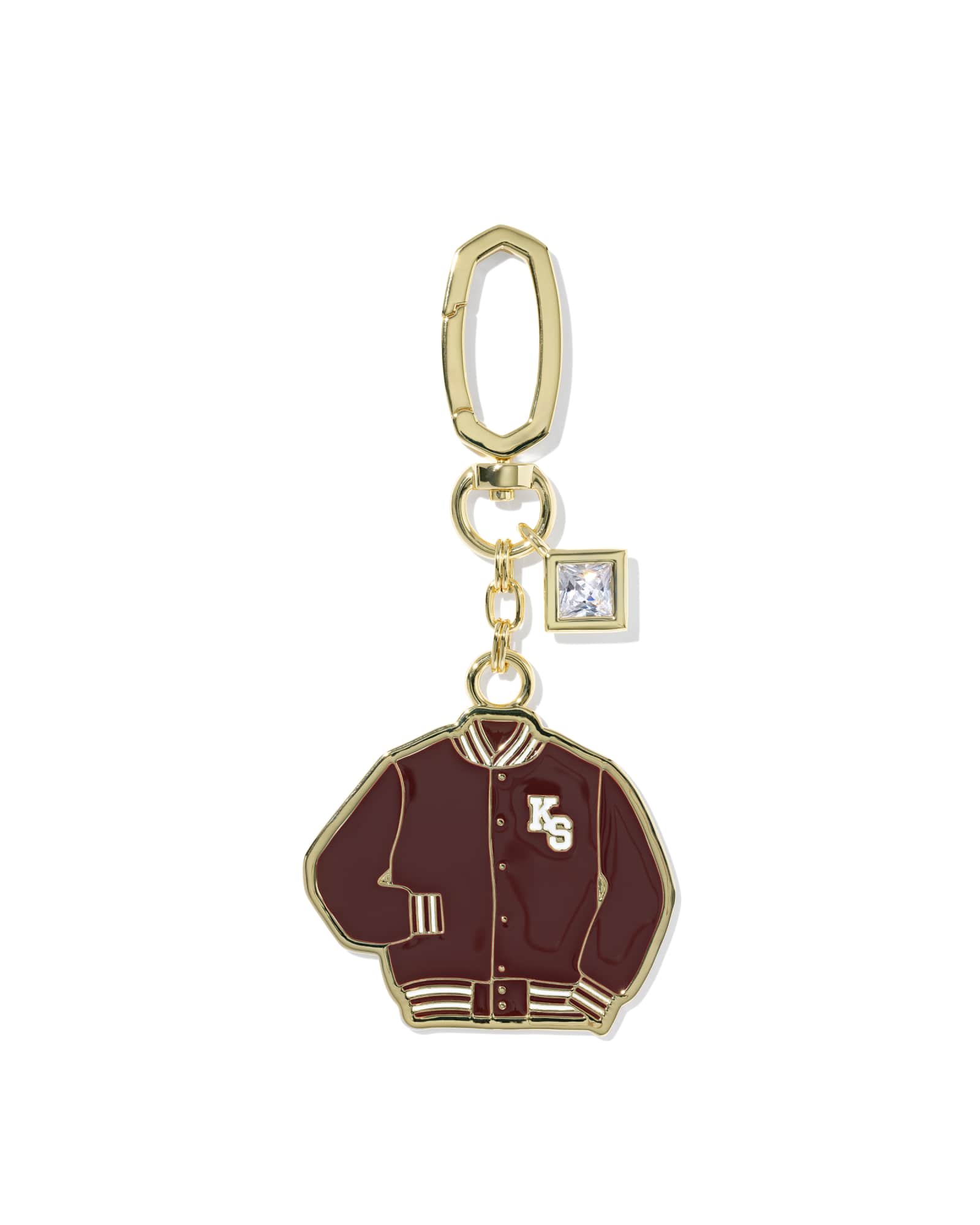 Kendra Scott Varsity Jacket Gold Bag Charm | Enamel