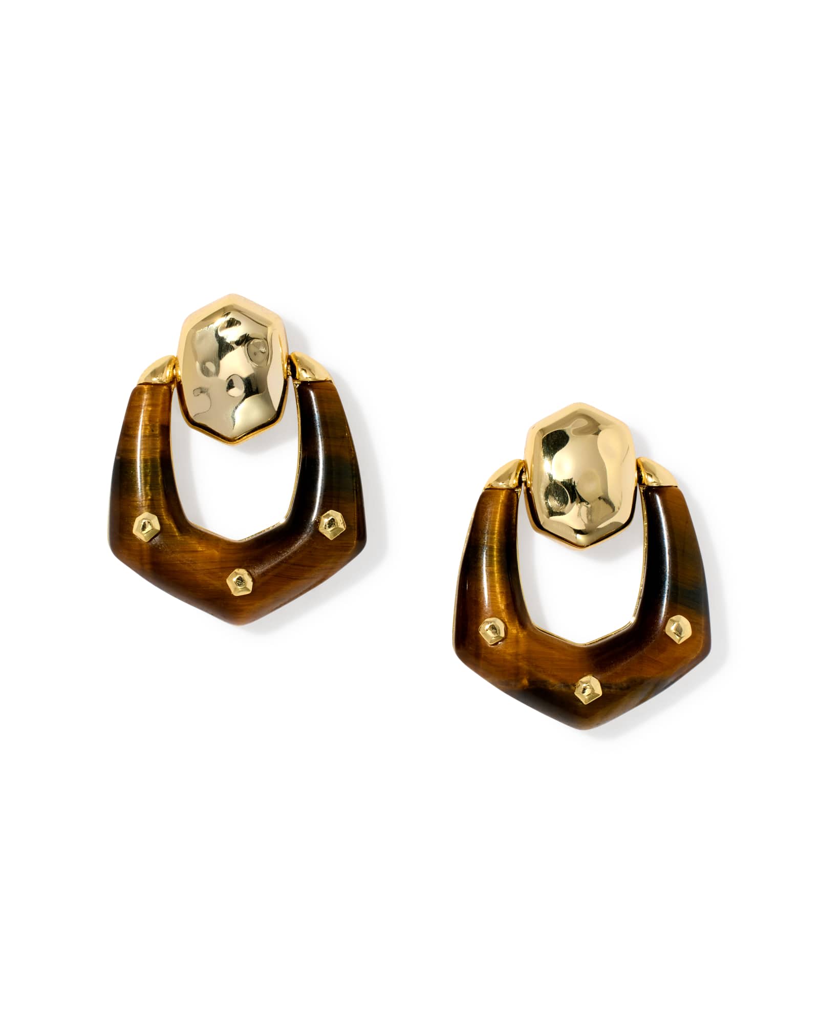 Kendra Scott Embry Gold Open Frame Earrings | Hawk's Eye