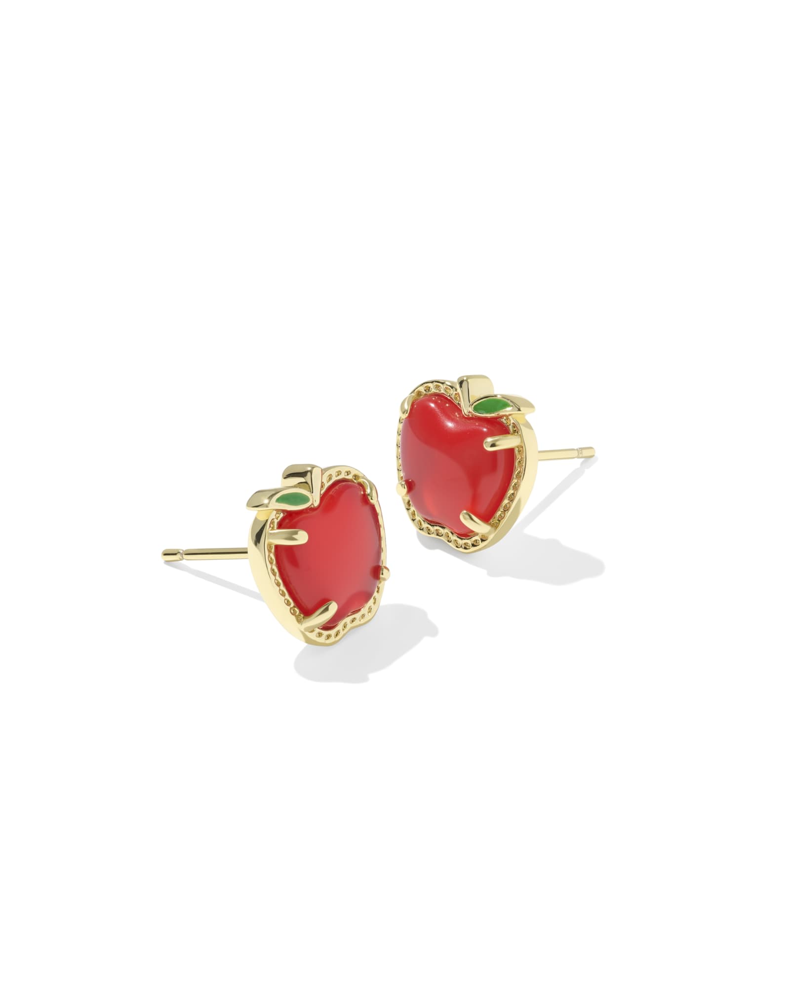 Kendra Scott Apple Gold Stud Earrings | Illusion
