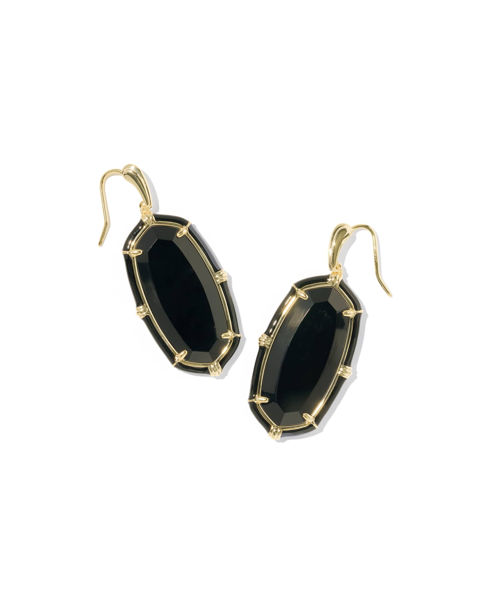 Kendra Scott Elle Gold Enamel Drop Earrings | Agate