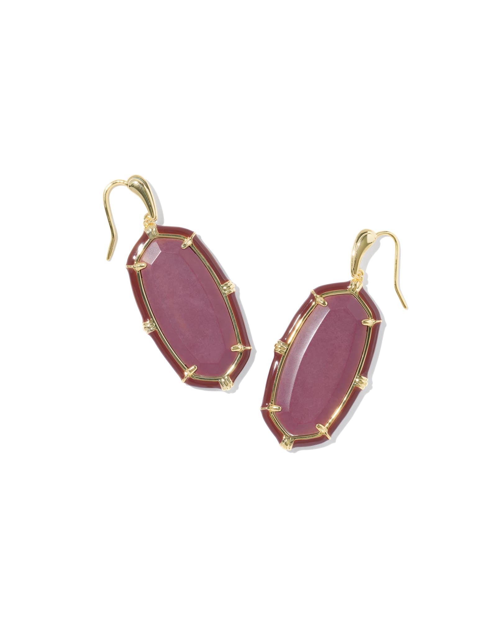 Kendra Scott Elle Gold Enamel Drop Earrings | Magnesite