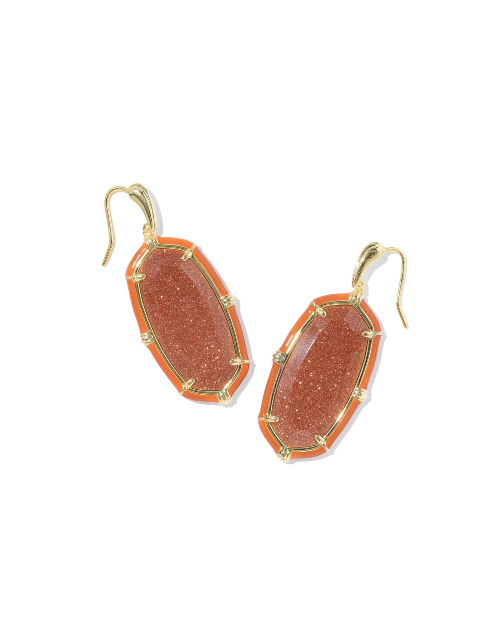 Kendra Scott Elle Gold Enamel Drop Earrings | Goldstone
