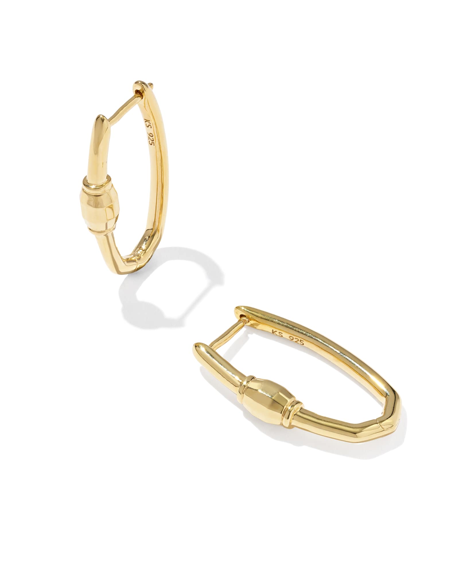 Kendra Scott Large Bristol 18k Gold Vermeil Hoop Earrings | Metal