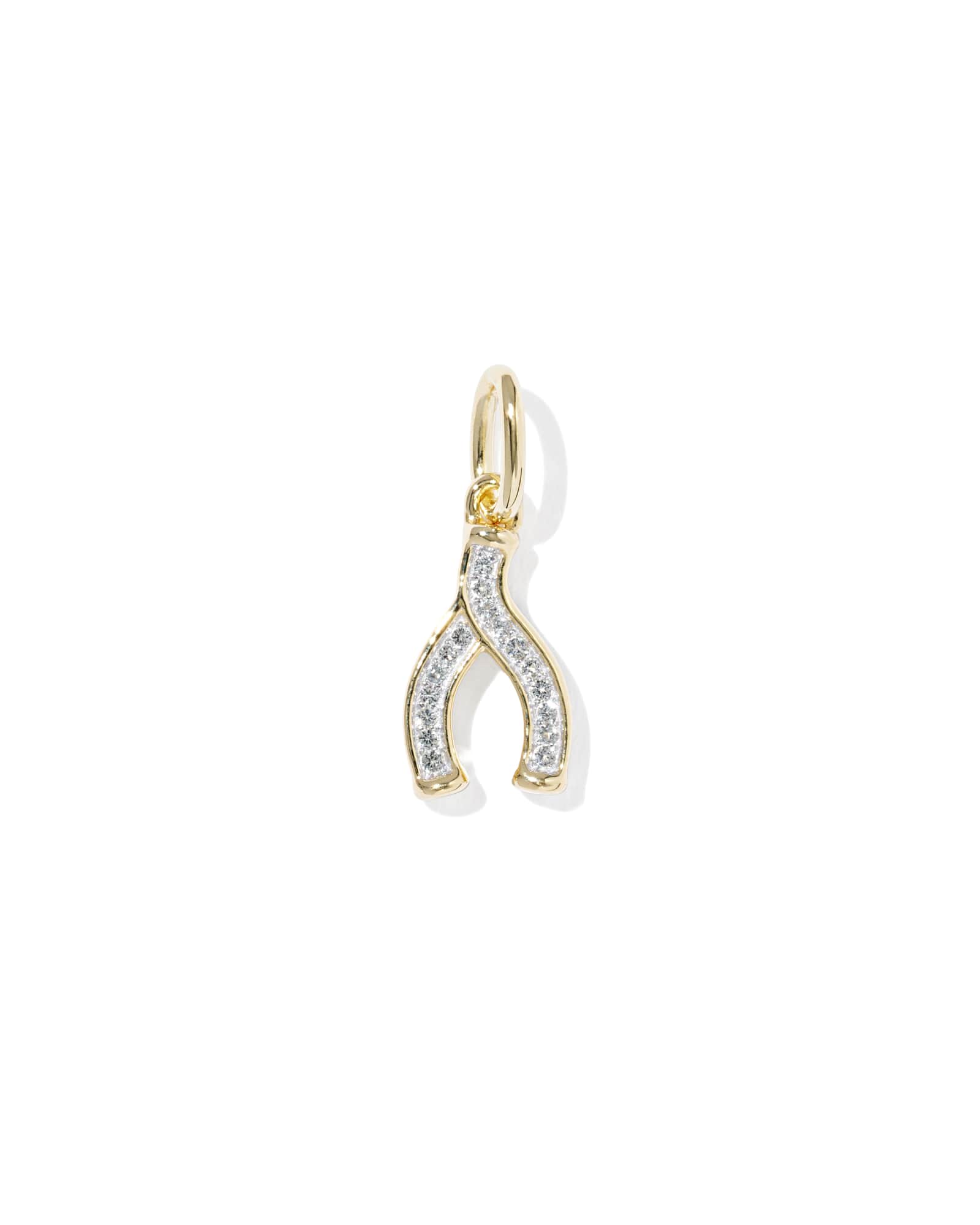 Kendra Scott Wishbone 18k Gold Vermeil Charm | Topaz