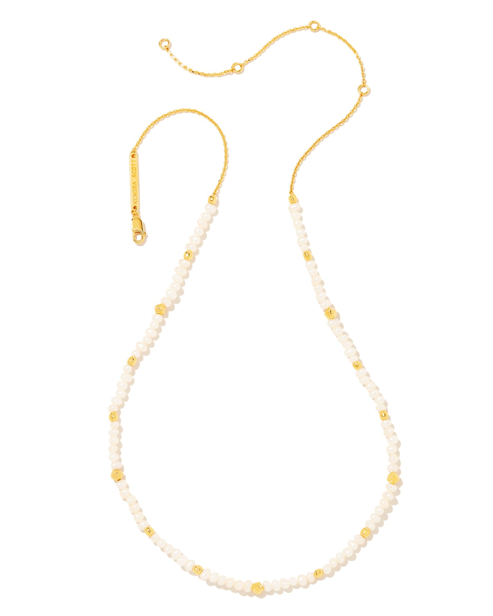 Kendra Scott Brooklyn Pearl 18k Gold Vermeil Strand Necklace in White Pearl | Pearl/Metal