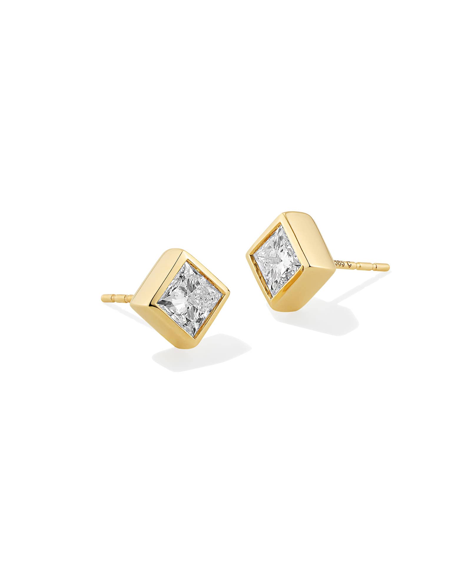 Kendra Scott 1.5 ct Lab Grown Diamond Michelle 14k Yellow Gold Stud Earrings | Lab Diamond/Metal