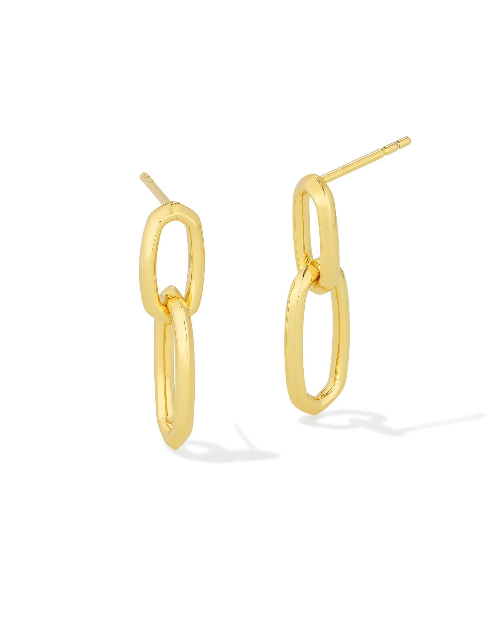 Kendra Scott Danielle 18k Gold Vermeil Interlocking Drop Earrings | Metal