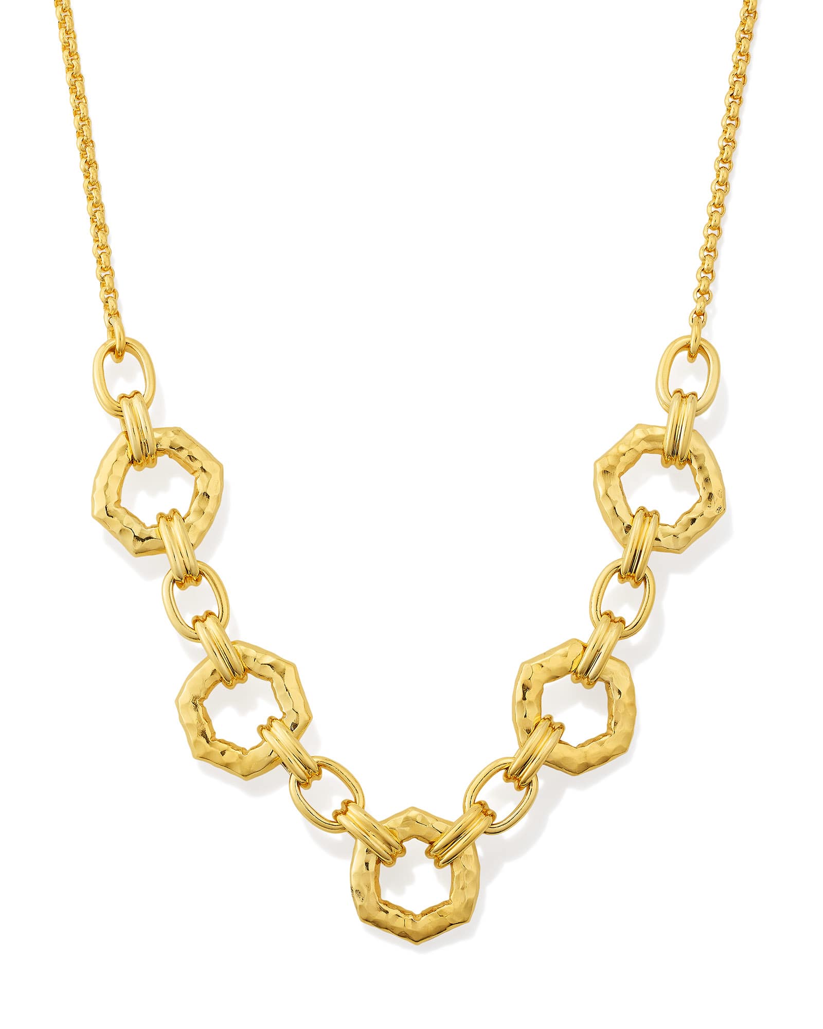 Kendra Scott Davie 18k Gold Vermeil Open Frame Chain Necklace | Metal
