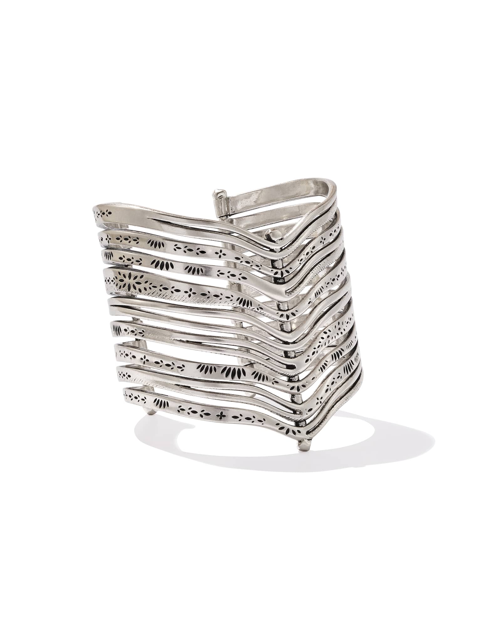 Calliope Vintage Silver Statement Cuff Bracelet