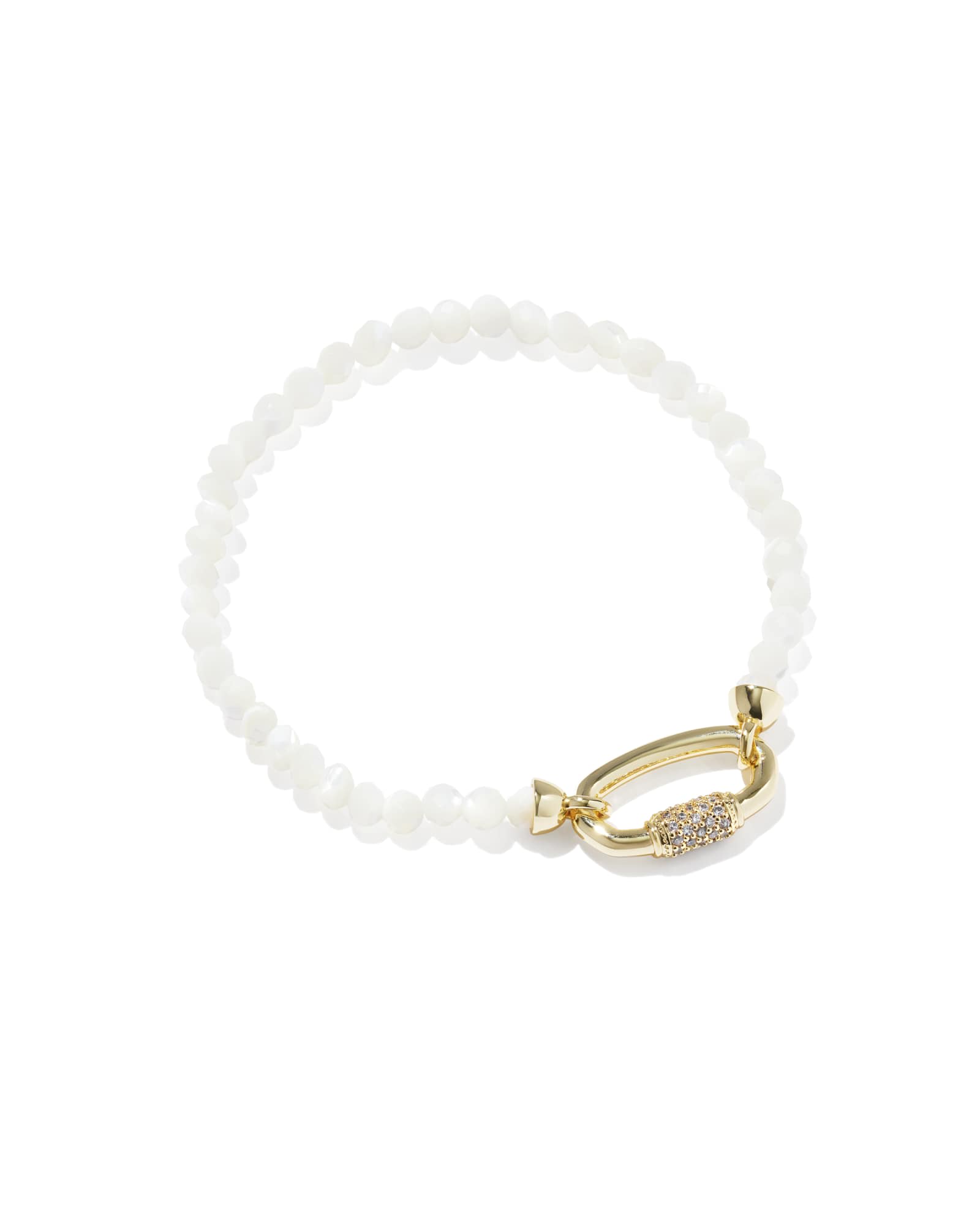 Emery Gold Beaded Stretch Bracelet