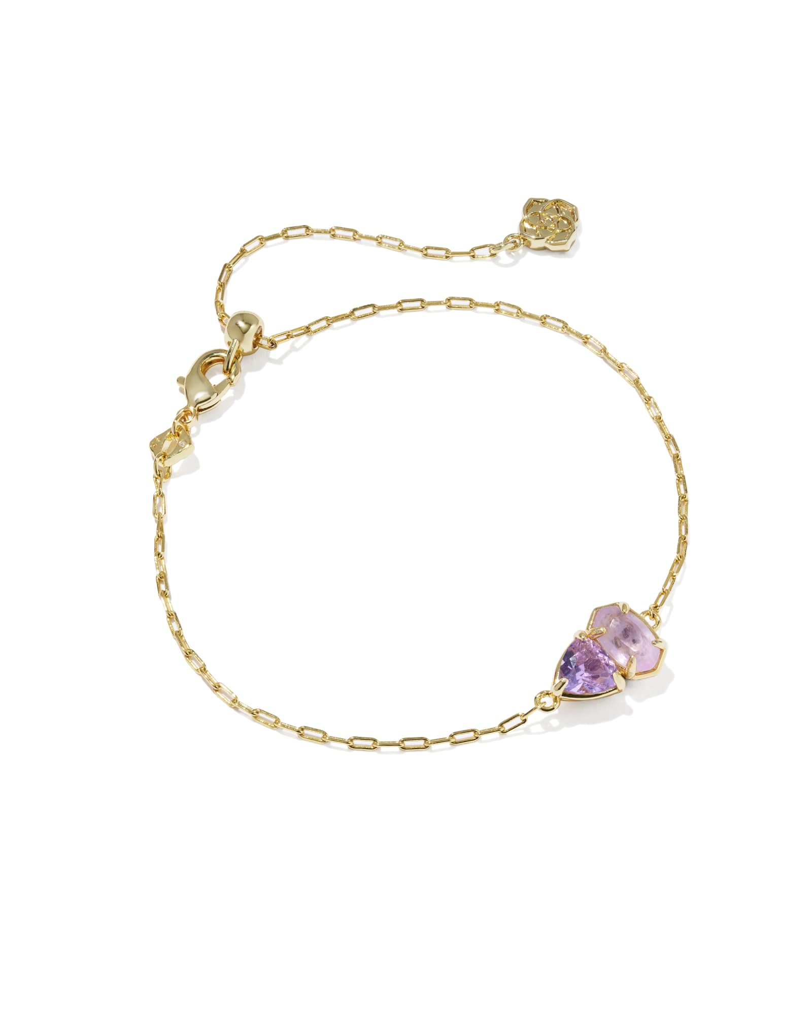 Tatum February Gold Delicate Chain Bracelet