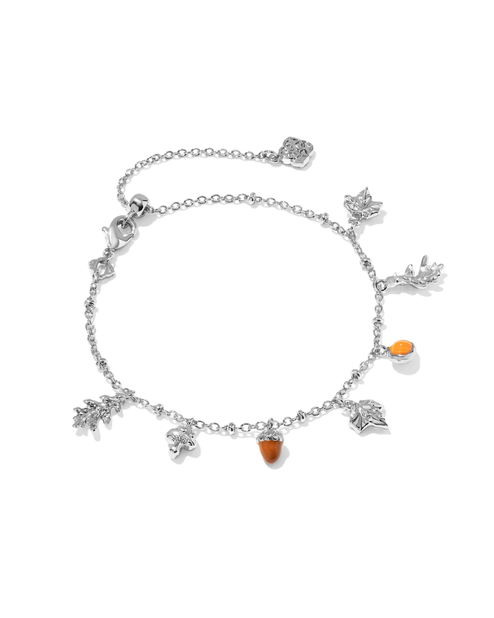 Autumn Silver Charm Bracelet
