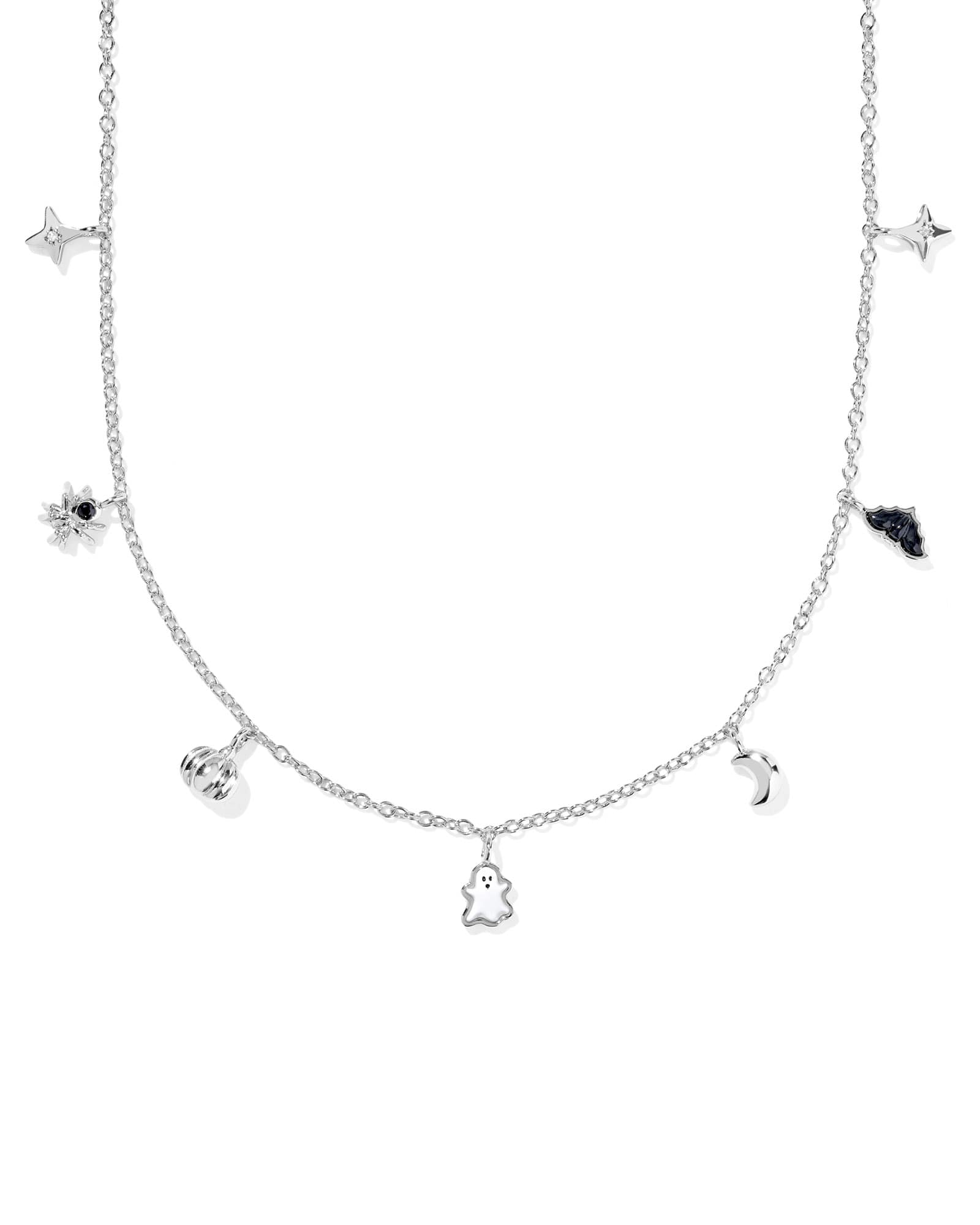 Kendra Scott Halloween Silver Strand Necklace | Mix/Metal Rhodium