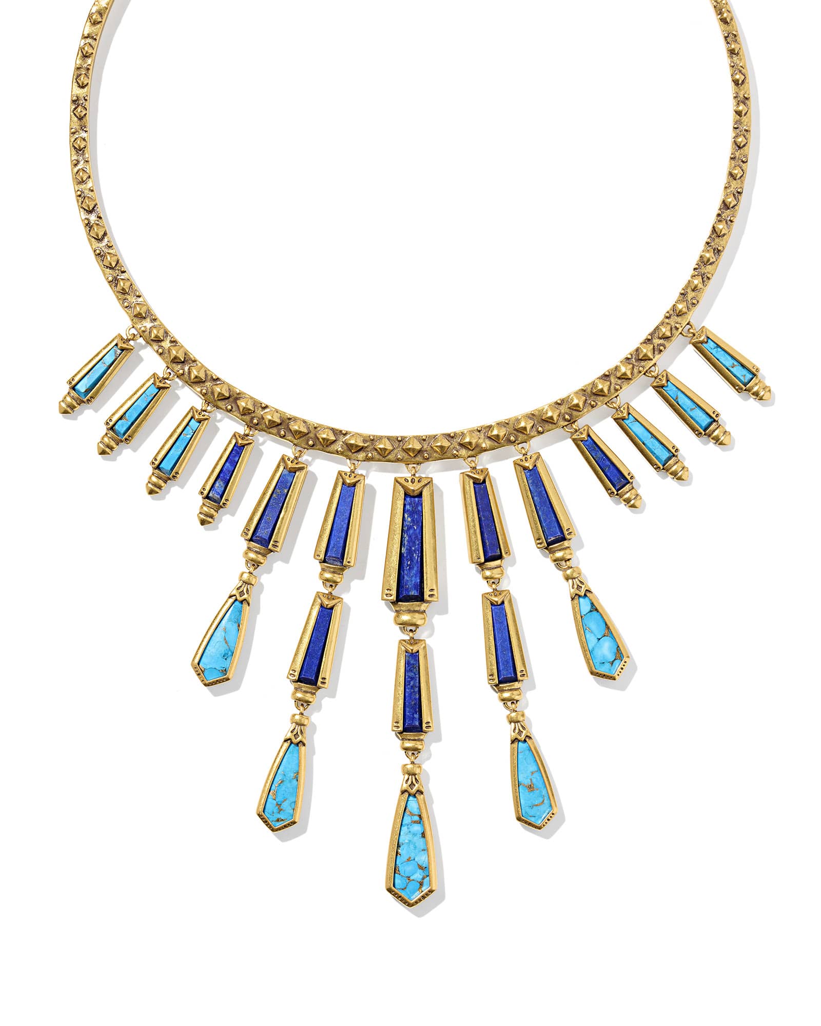 Kendra Scott Catherine Vintage Gold Tiered Statement Necklace | Mix