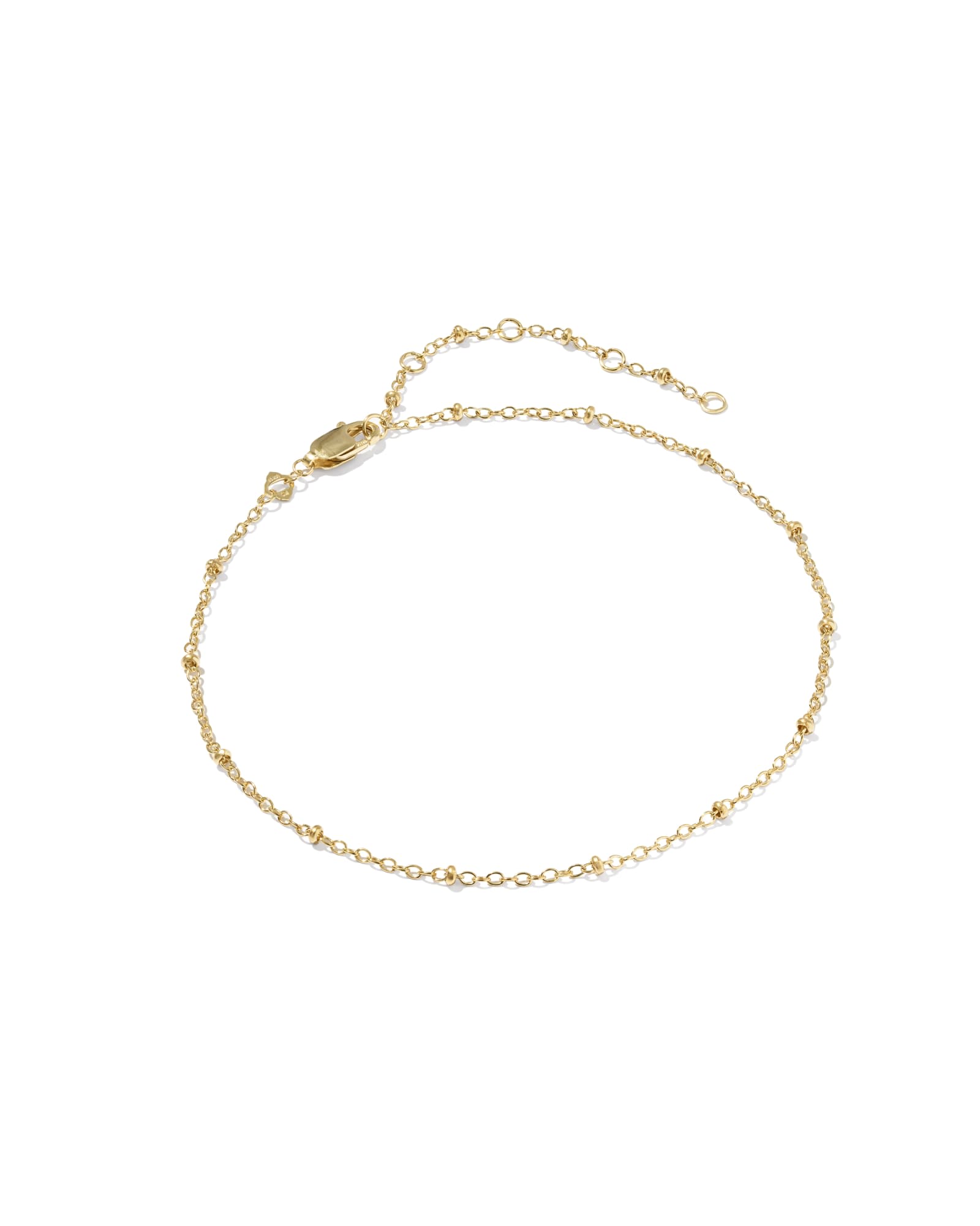 Kendra Scott Evelyn 14k Gold-Filled Single Satellite Chain Anklet | Metal