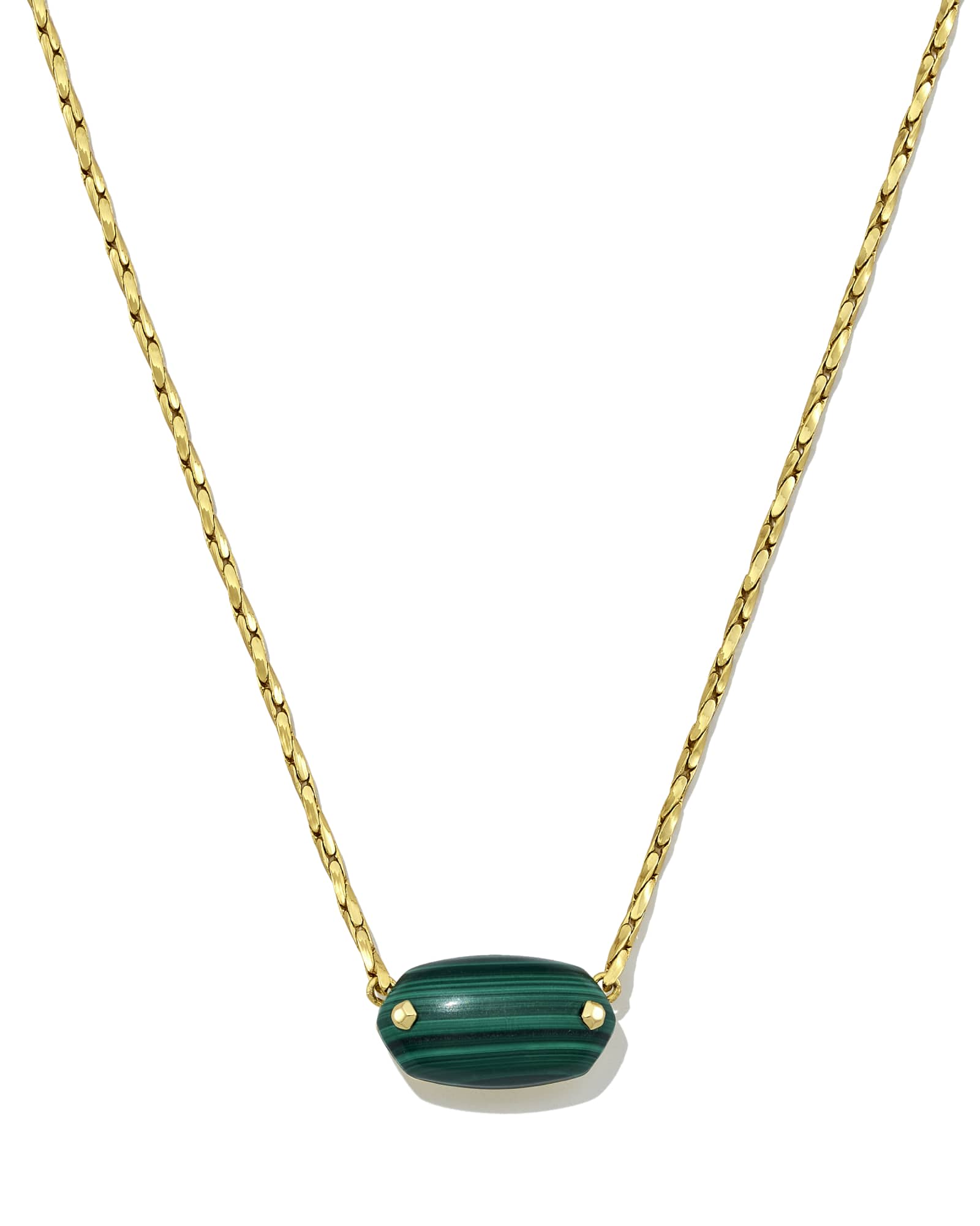 Elisa Riveted Gold Short Pendant Necklace