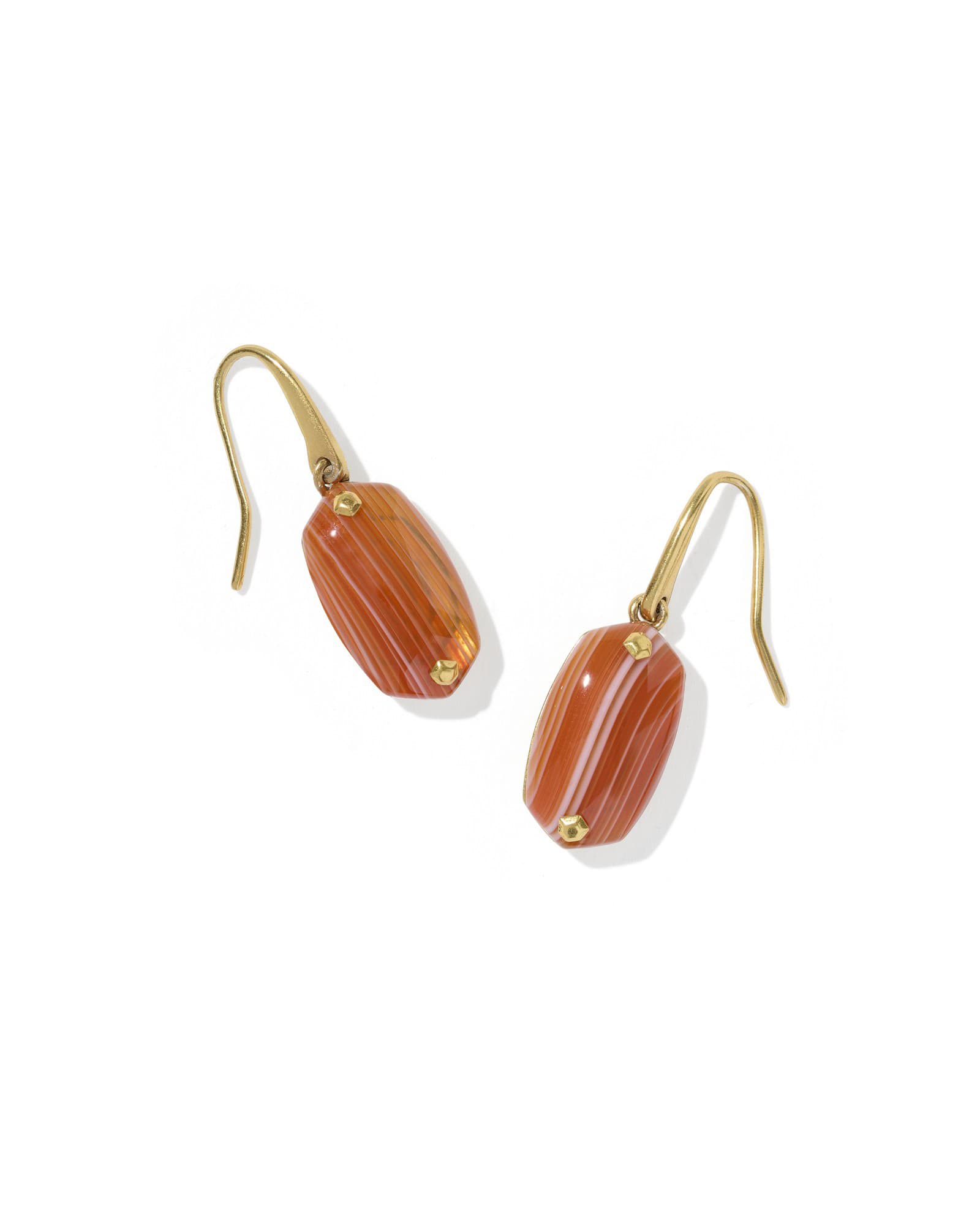 Lee Riveted Vintage Gold Drop Earrings