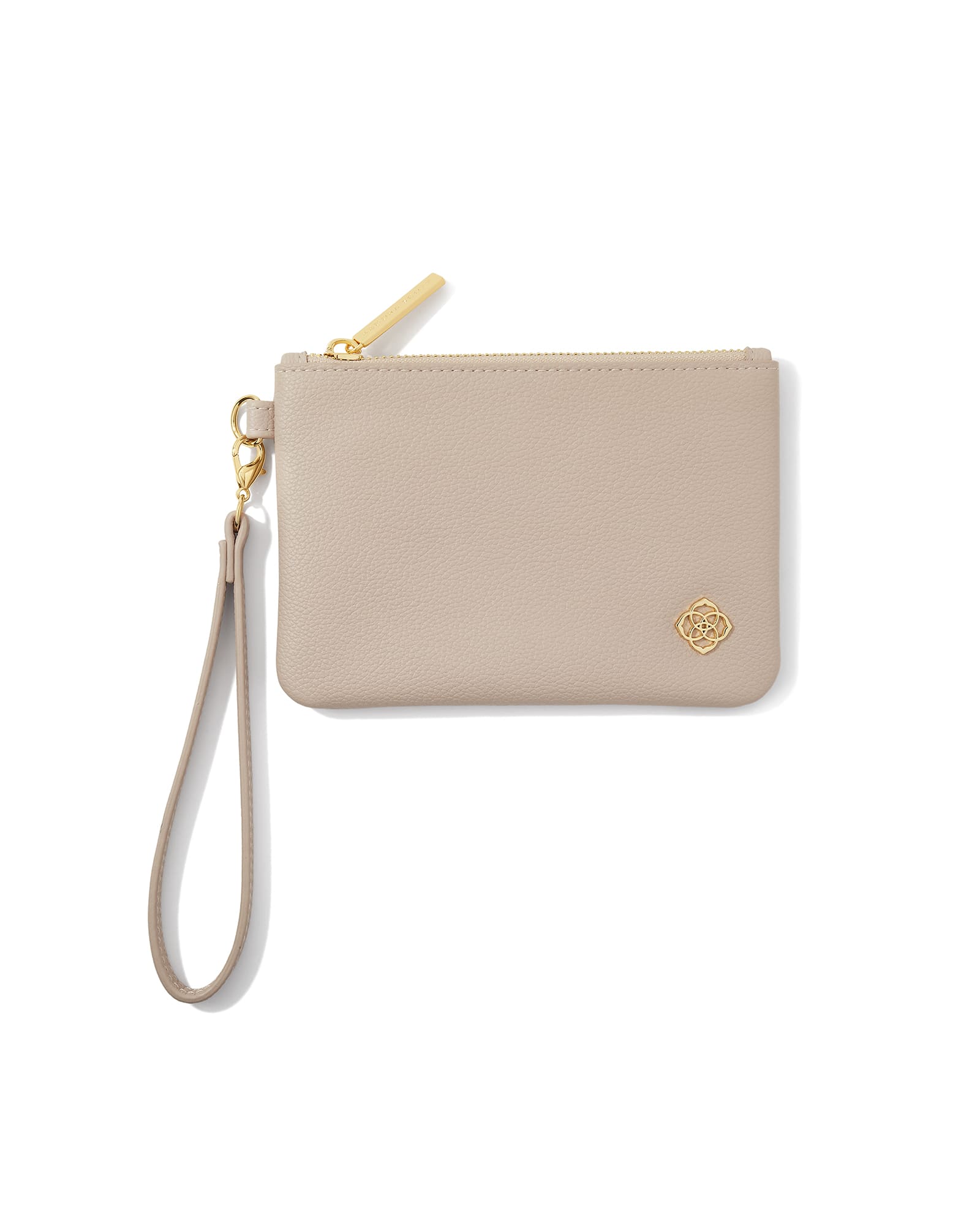 Kendra Scott Travel Pouch in Taupe | Faux Leather