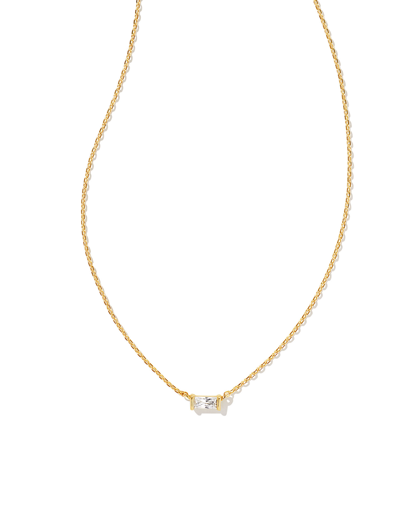 Cailin Gold Pendant Necklace in Ivory Mother-of-Pearl