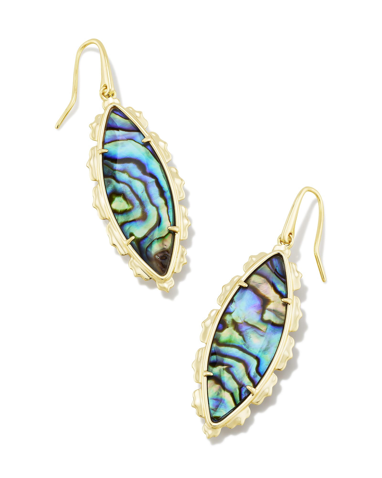 Kendra Scott Genevieve Gold Drop Earrings in Abalone | Shell/Metal