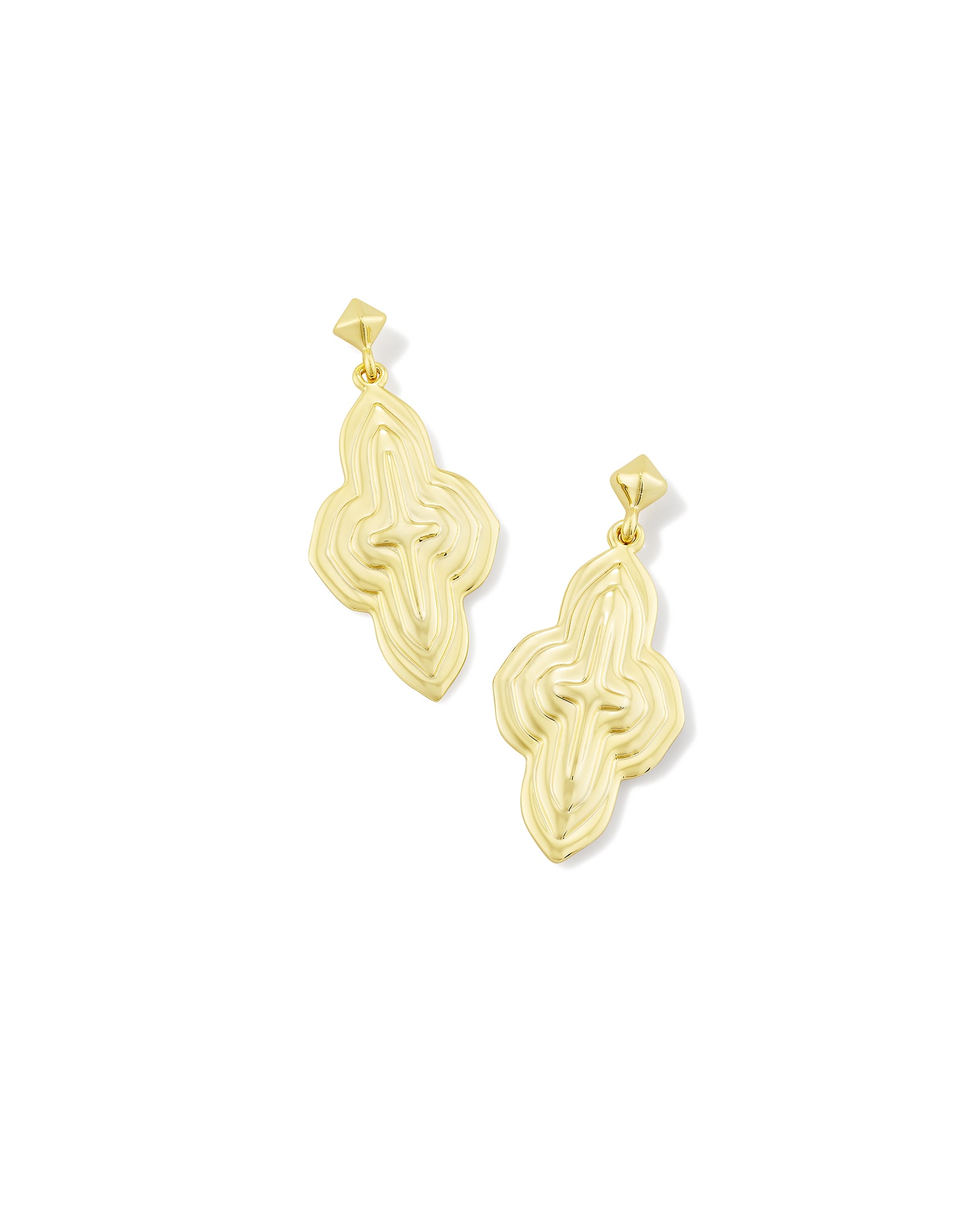 Kendra Scott Abbie Metal Drop Earrings in Gold | Plated Brass/Metal