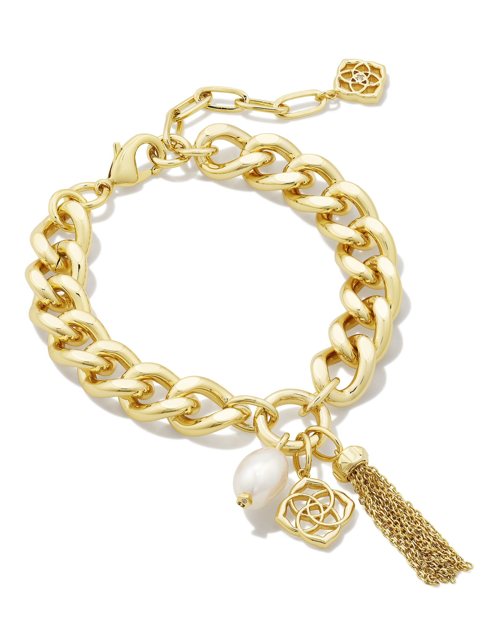 Ott Adjustable Chain Bracelet in Gold