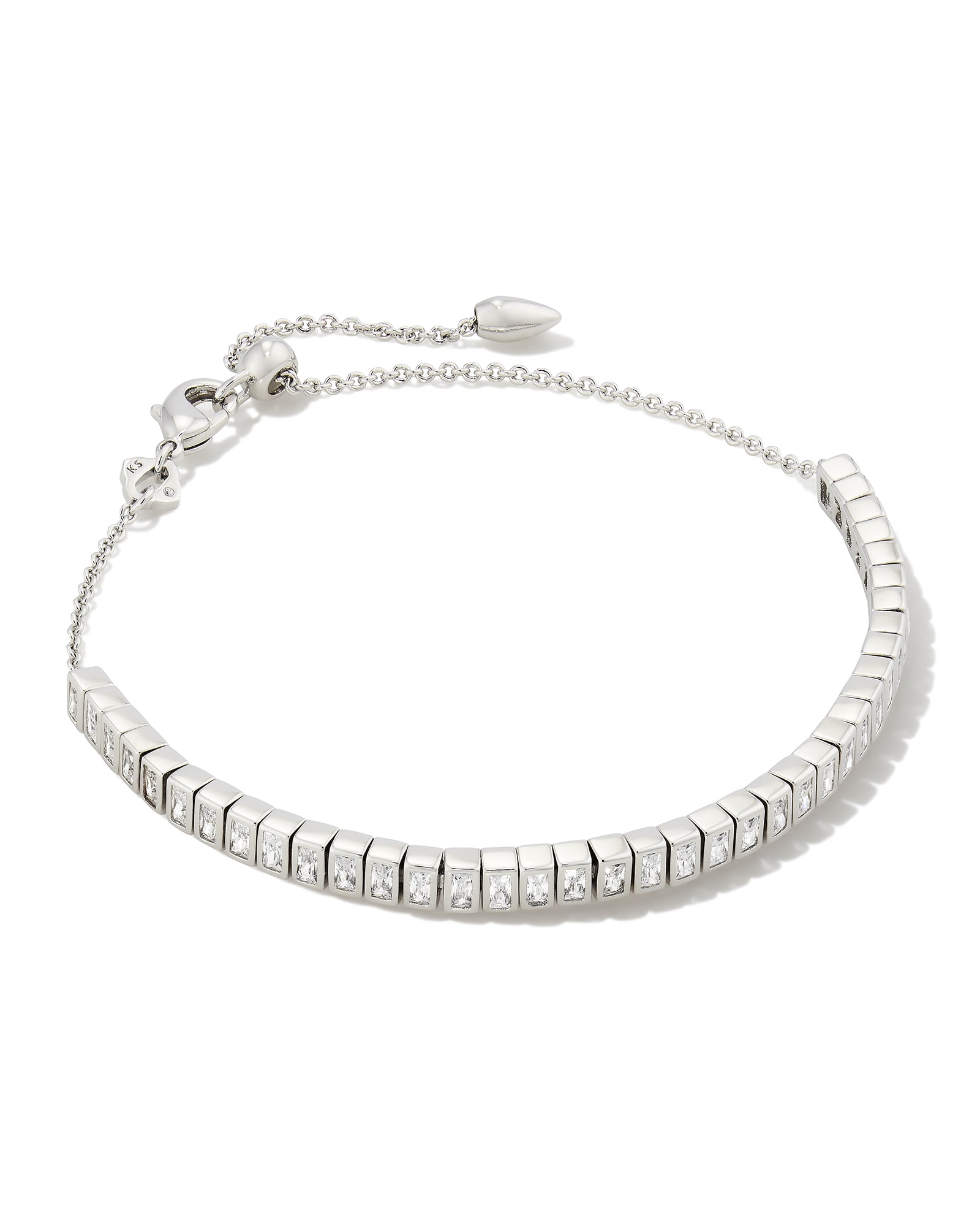 Jess Lock Chain Bracelet in Silver