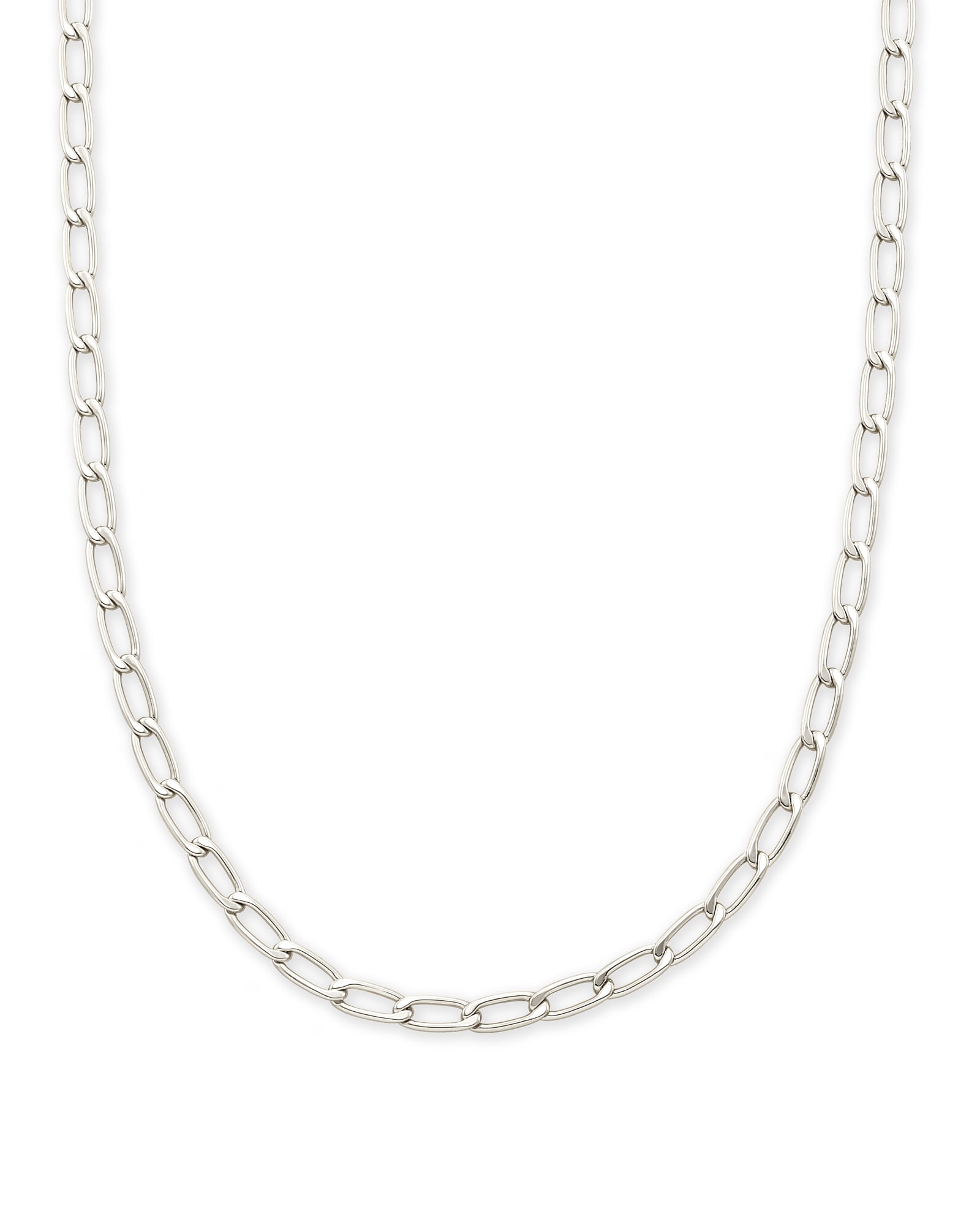 Amelia Chain Necklace in Silver