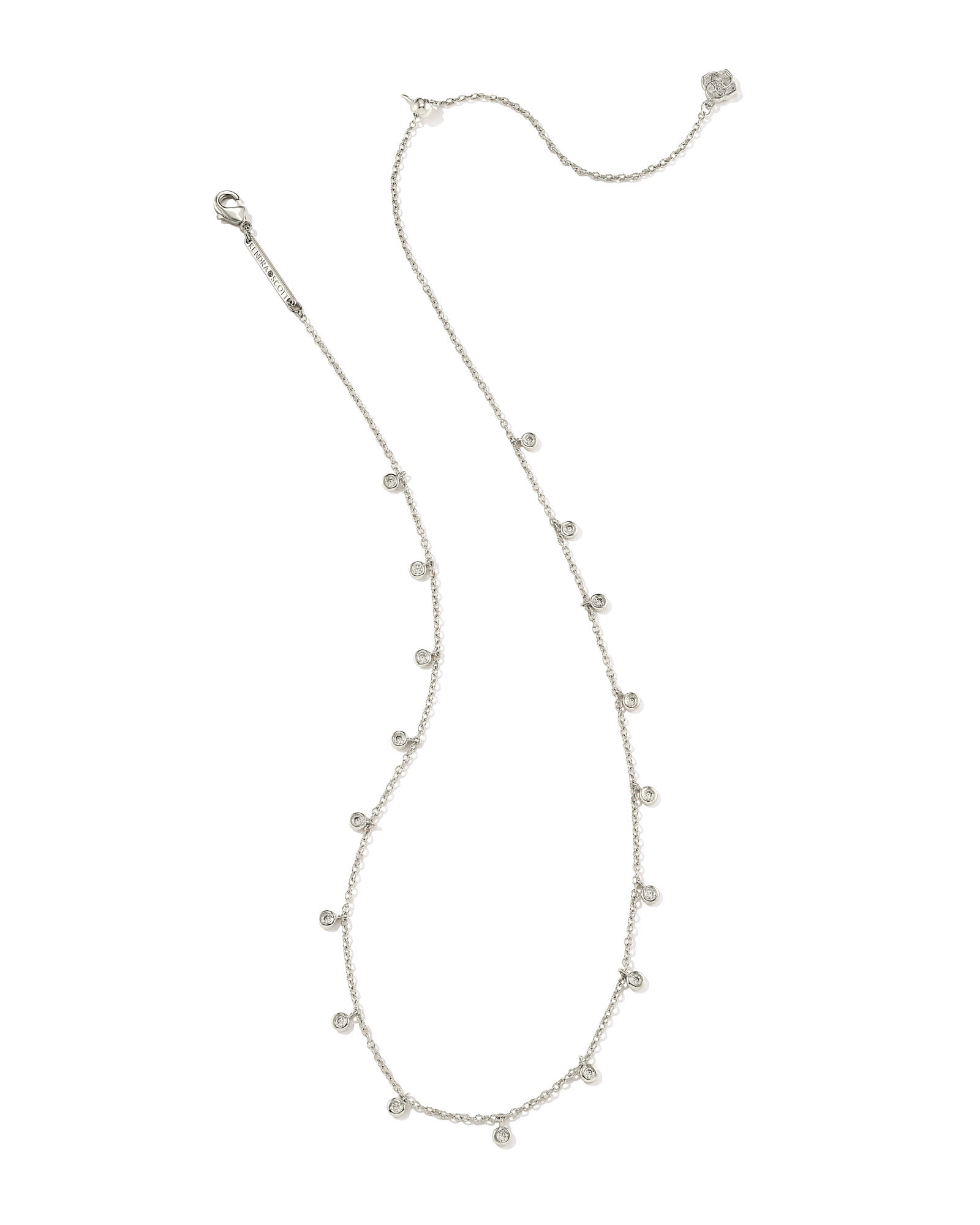 Kendra Scott Amelia Chain Necklace in Silver | Plated Brass/Metal Rhodium