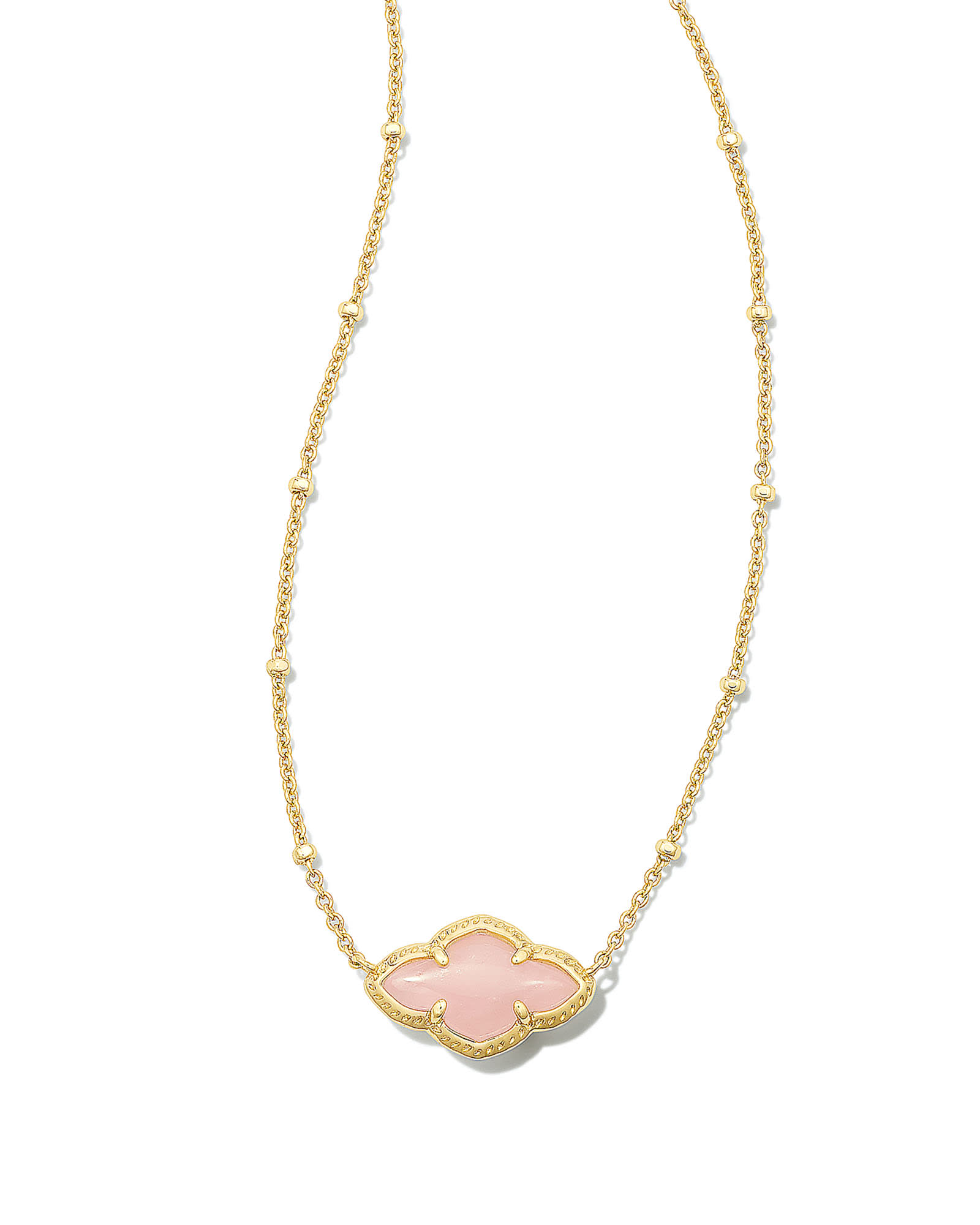 Photos - Pendant / Choker Necklace KENDRA SCOTT Abbie Gold Pendant Necklace in Rose | Quartz 