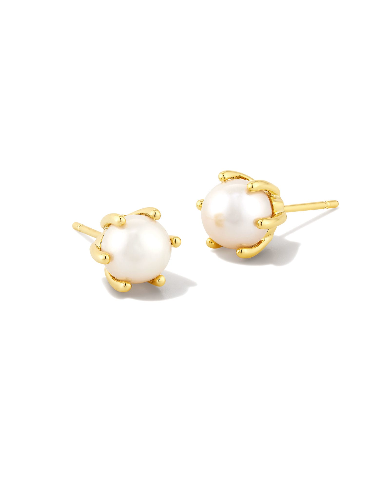 Gold Pearl Earrings