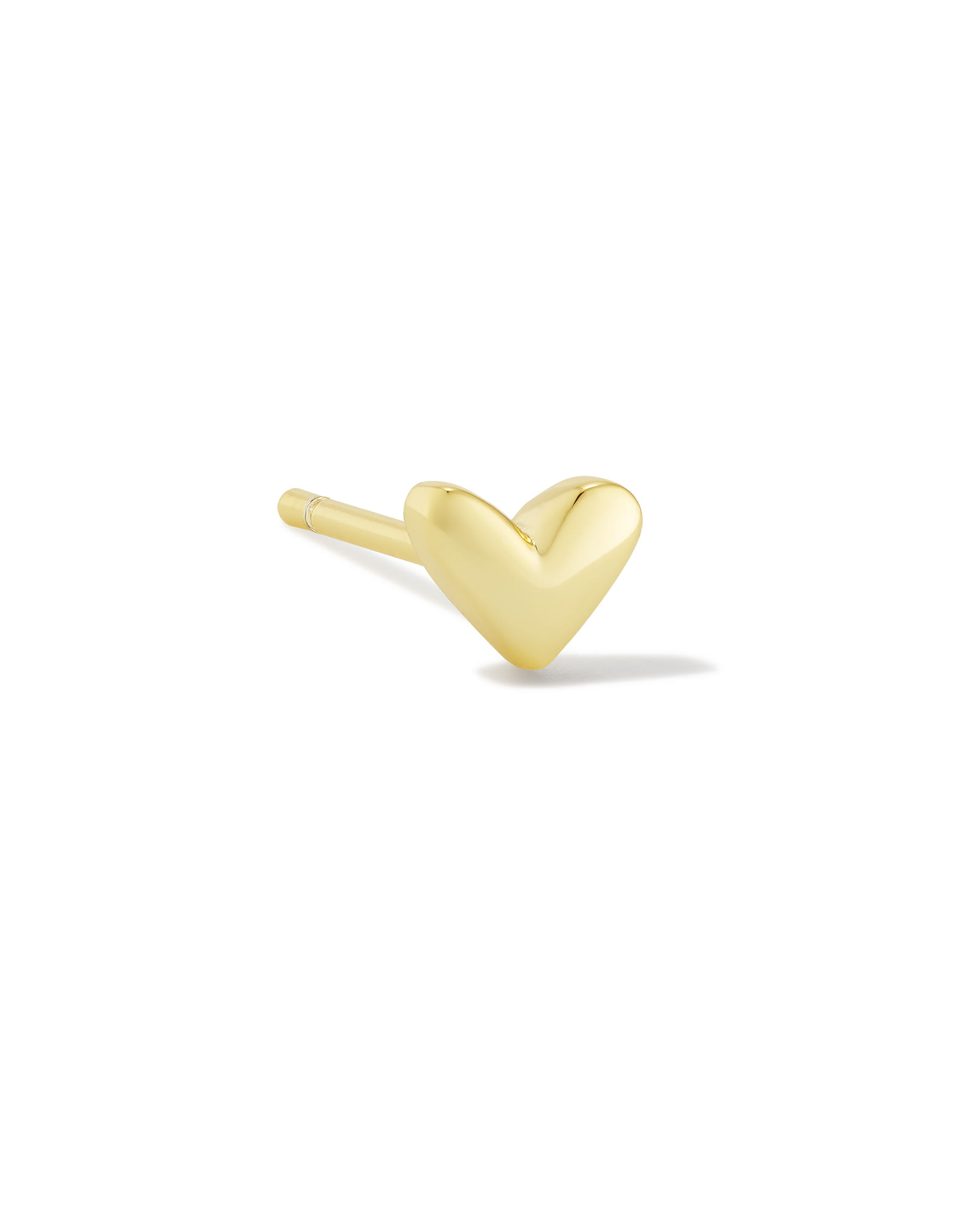 Kendra Scott Haven Heart Single Stud Earring in Gold | Metal