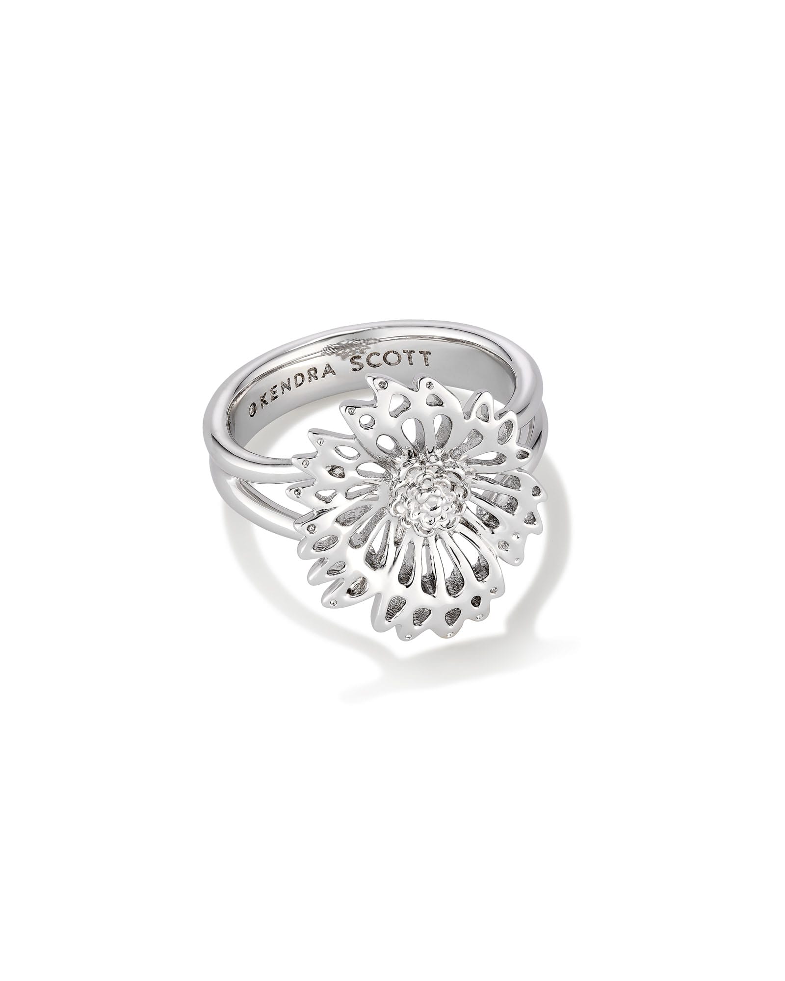 Kendra Scott Brielle Band Ring in Silver | Plated Brass/Metal Rhodium