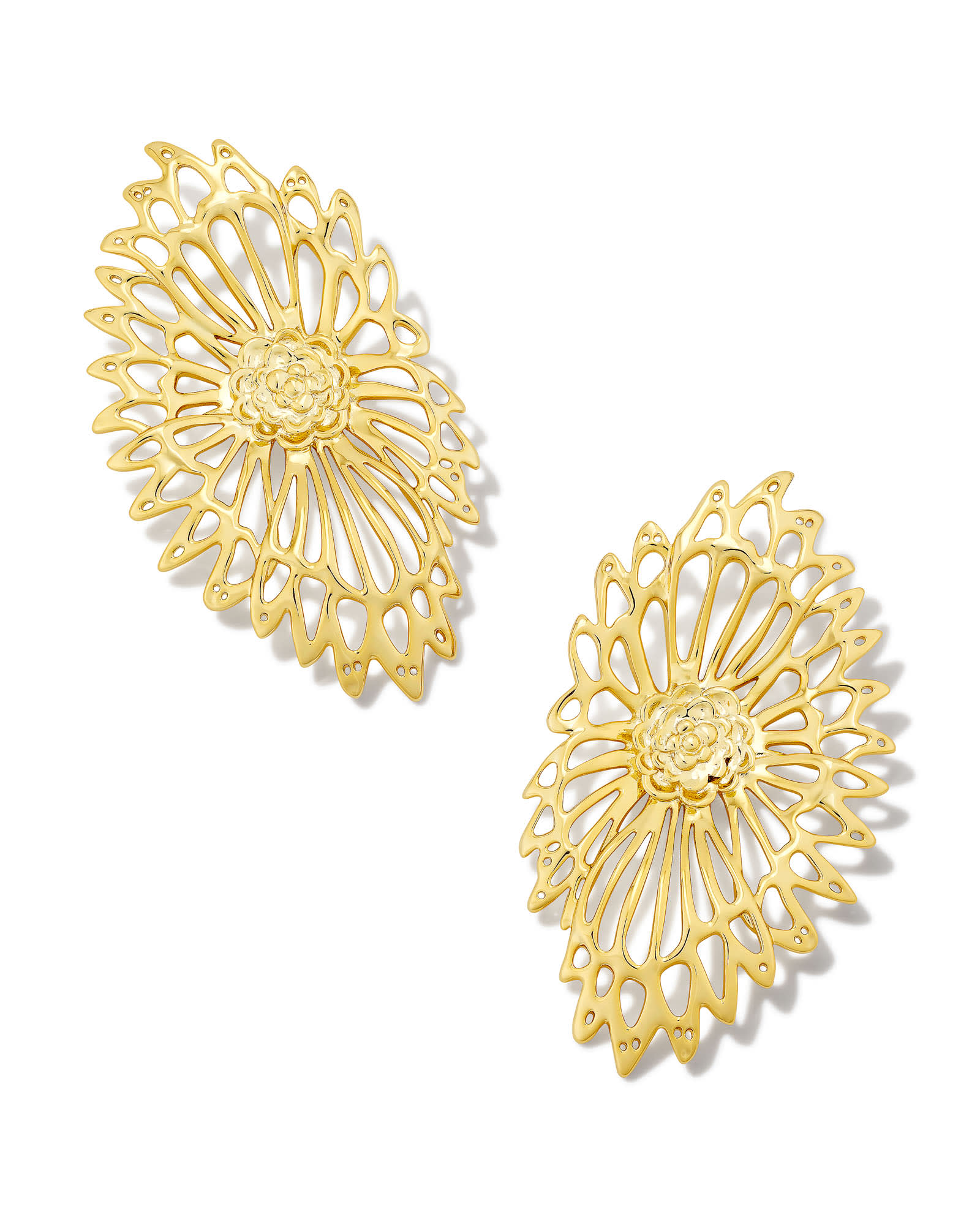 Kendra Scott Brielle Statement Earrings in Gold | Plated Brass