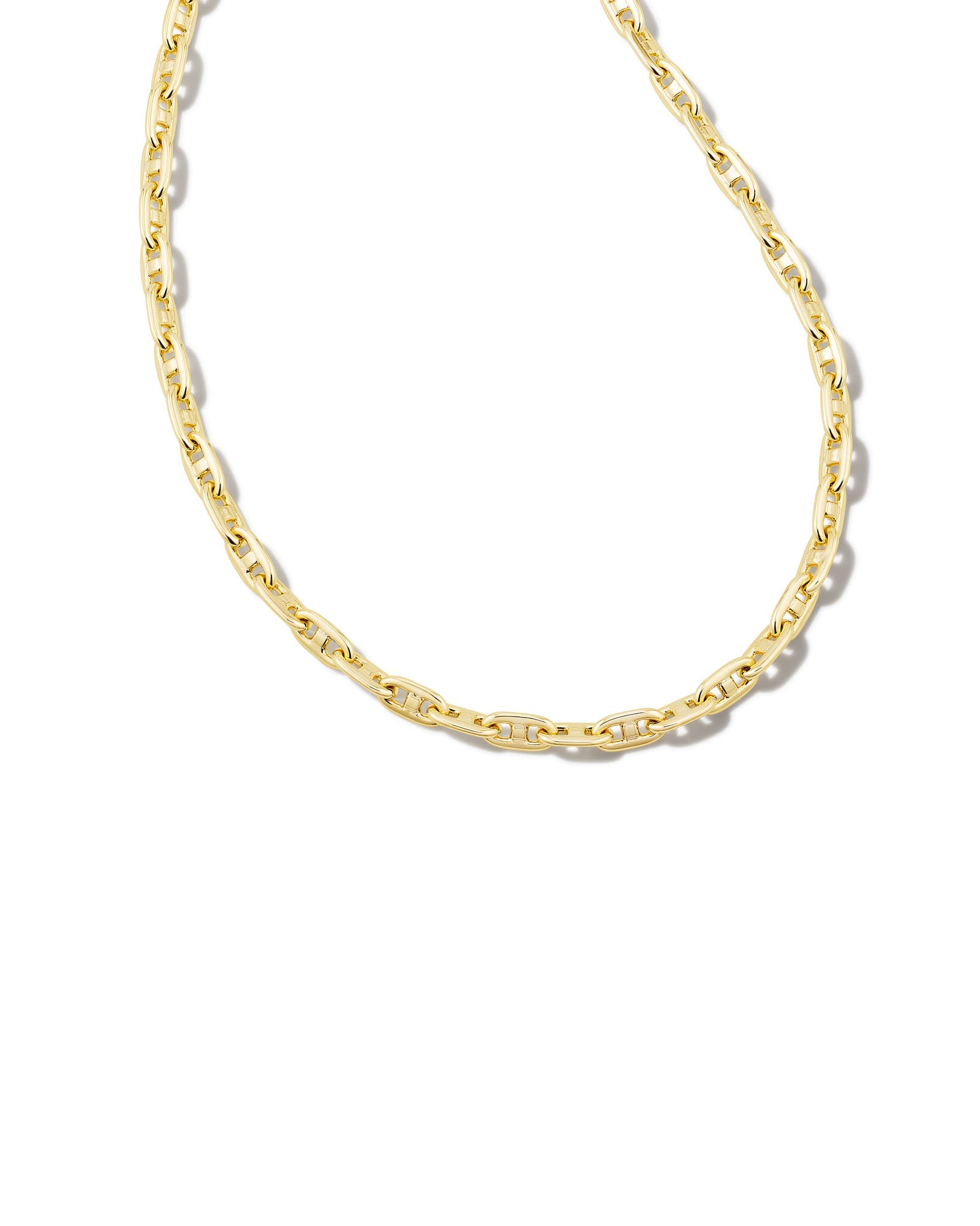 Kendra Scott Bailey Chain Necklace in Gold | Plated Brass/Metal