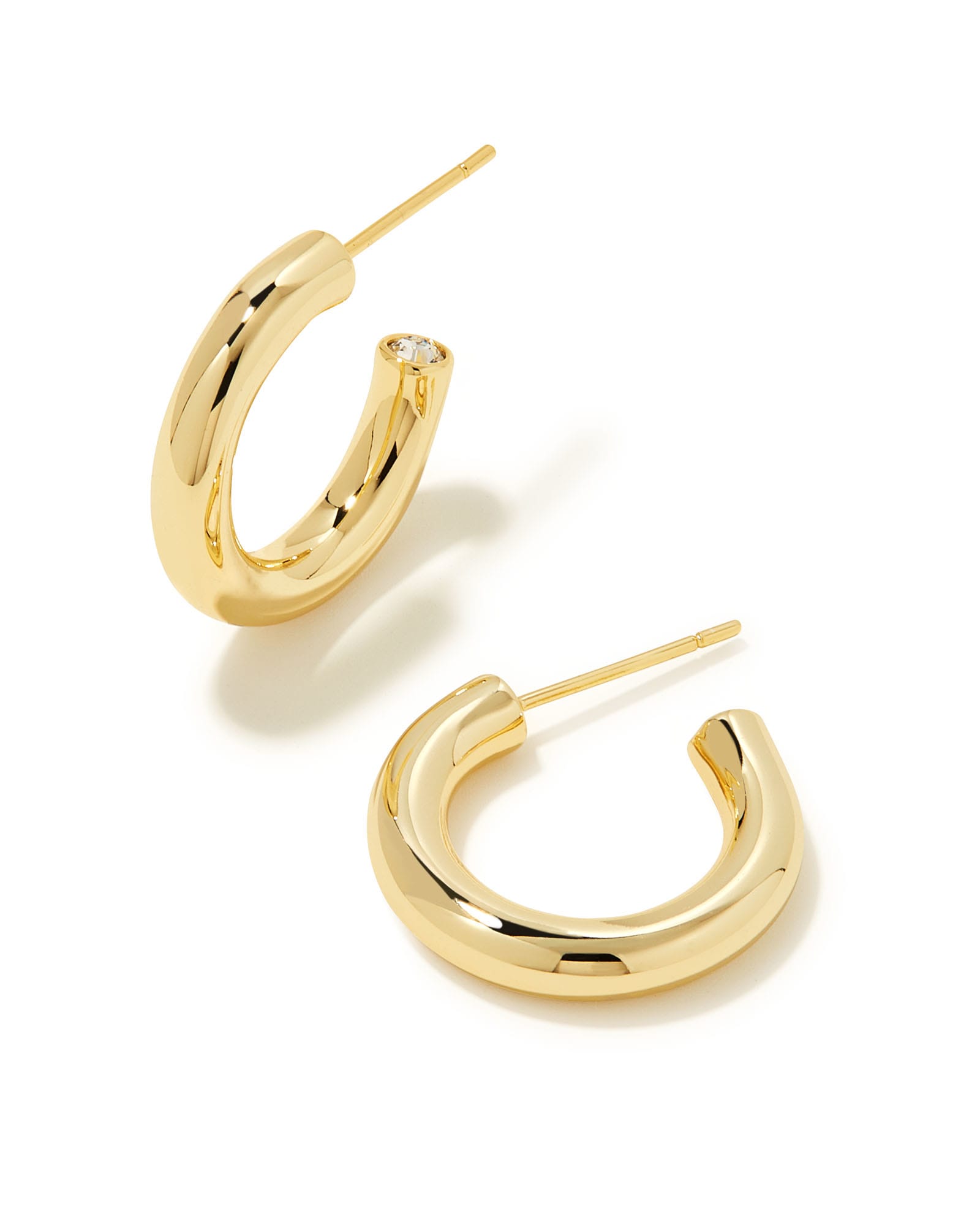 Kendra Scott Colette Huggie Earrings in Gold | Metal