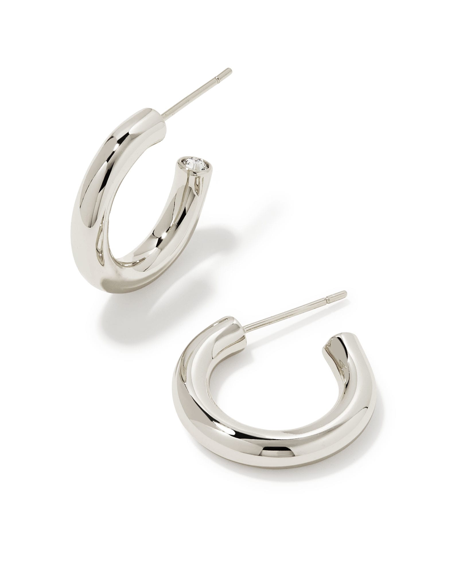 Photos - Earrings KENDRA SCOTT Colette Huggie  in Silver | Metal 