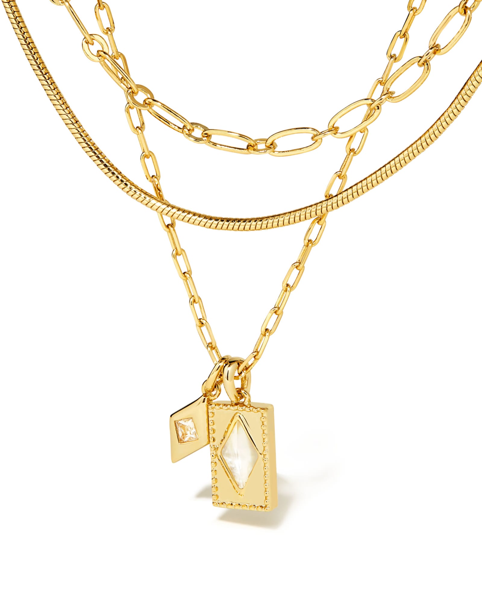 Louis Vuitton Collier Chaine Vegas Multistrand Necklace - Brass Chain,  Necklaces - LOU742359