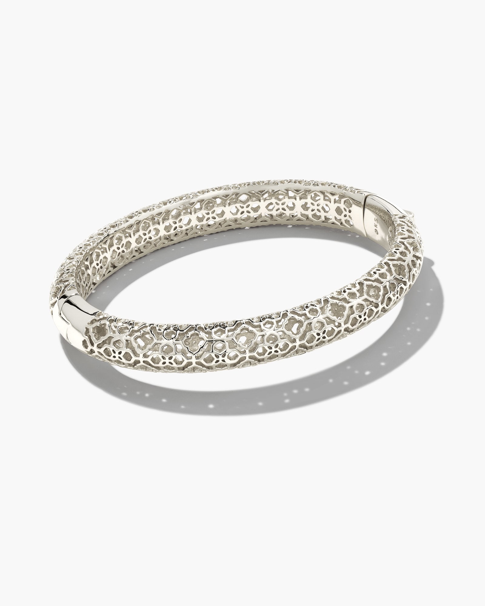 Kendra Scott Abbie Bangle Bracelet in Silver | Plated Brass/Metal Rhodium