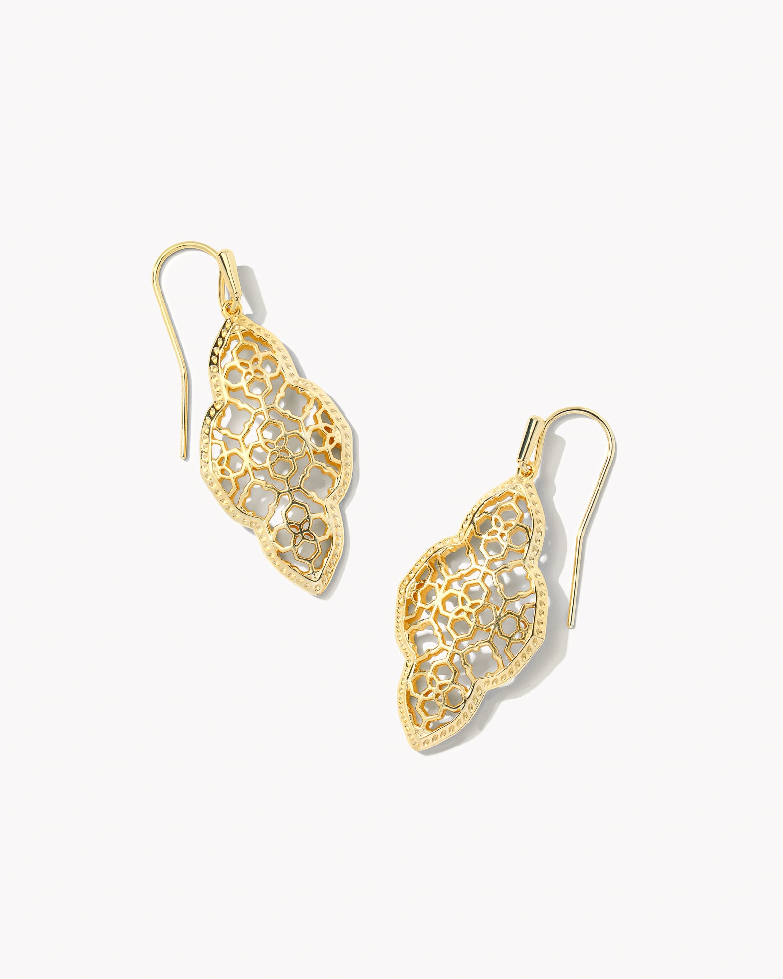 Kendra Scott Abbie Drop Earrings in Gold | Plated Brass