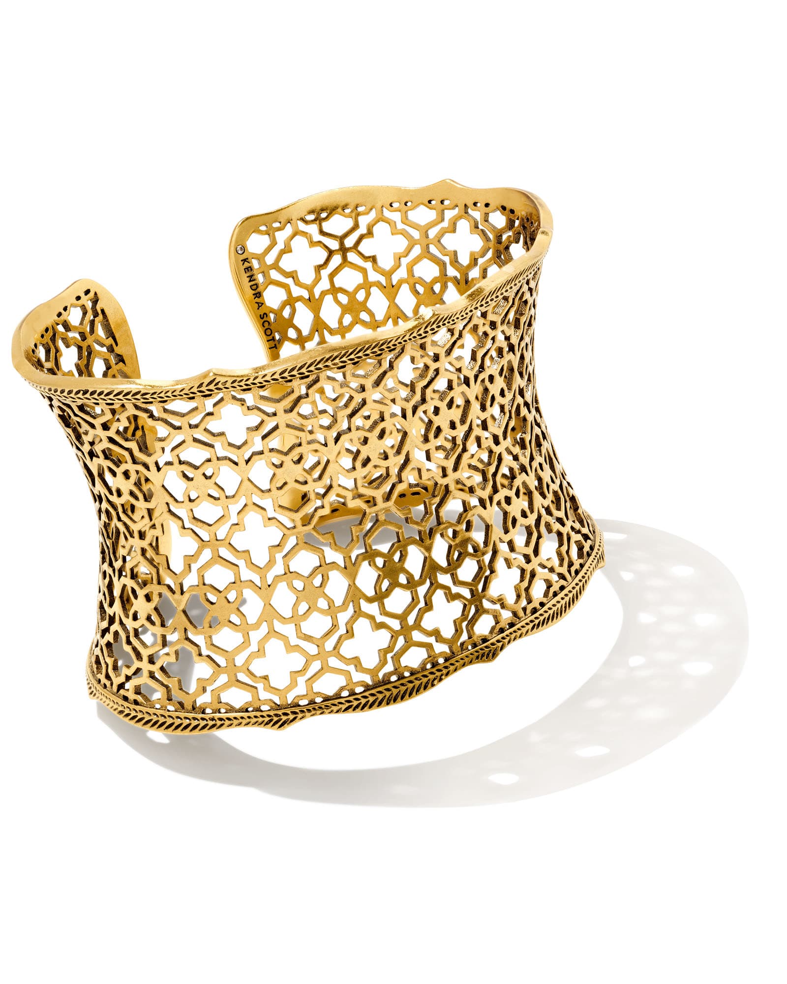 Kendra Scott Candice Statement Cuff Bracelet in Vintage Gold | Plated Brass/Metal