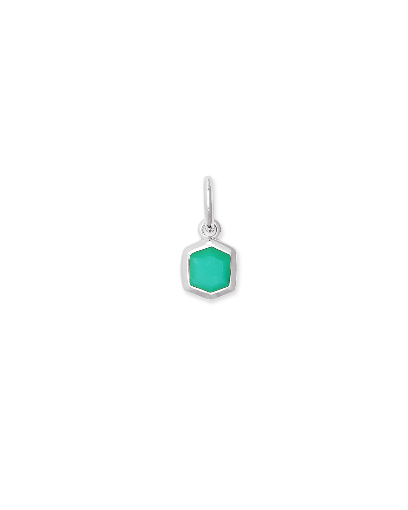 Kendra Scott Davie Sterling Silver Charm in | Chrysoprase