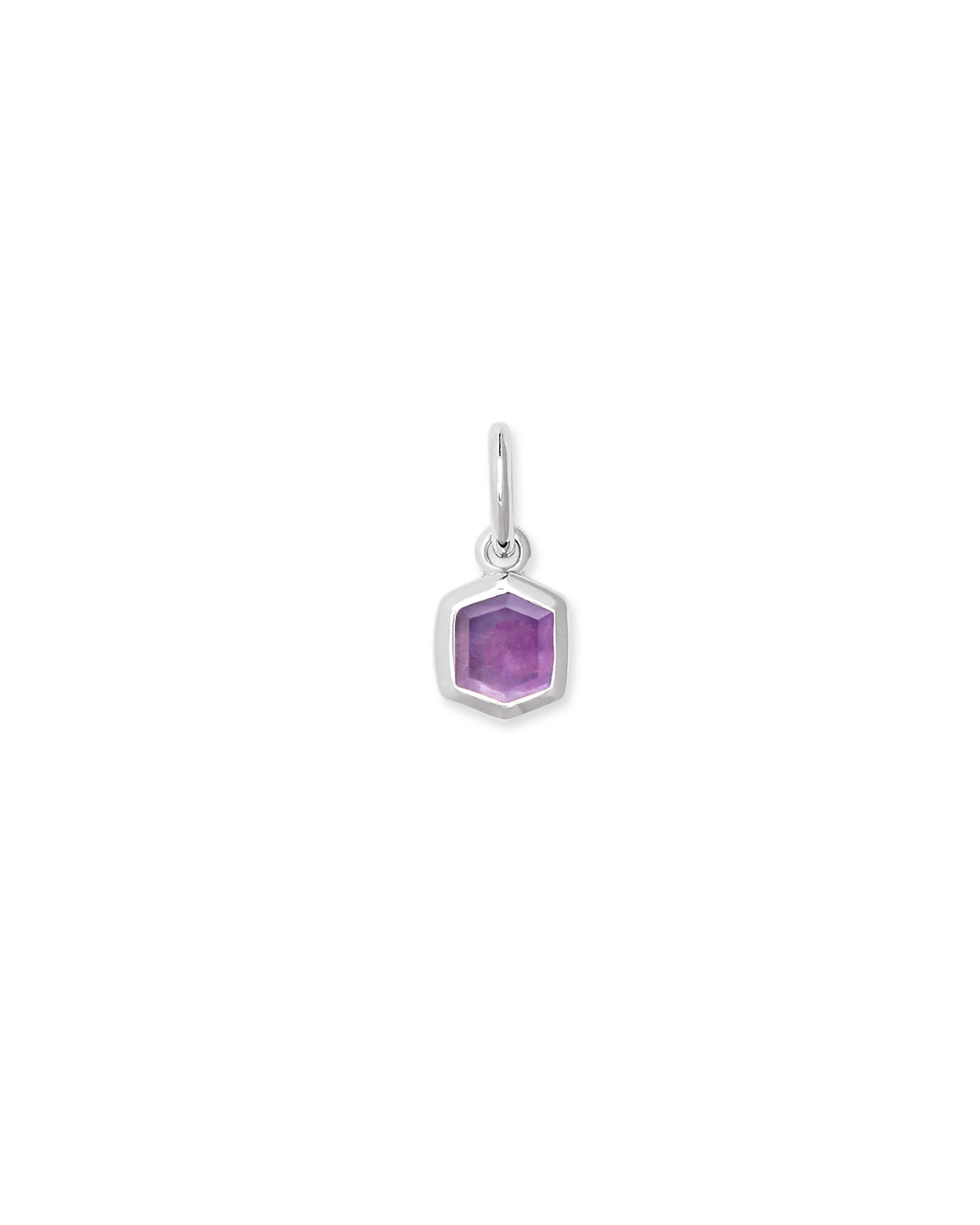 Kendra Scott Davie Sterling Silver Charm in | Amethyst